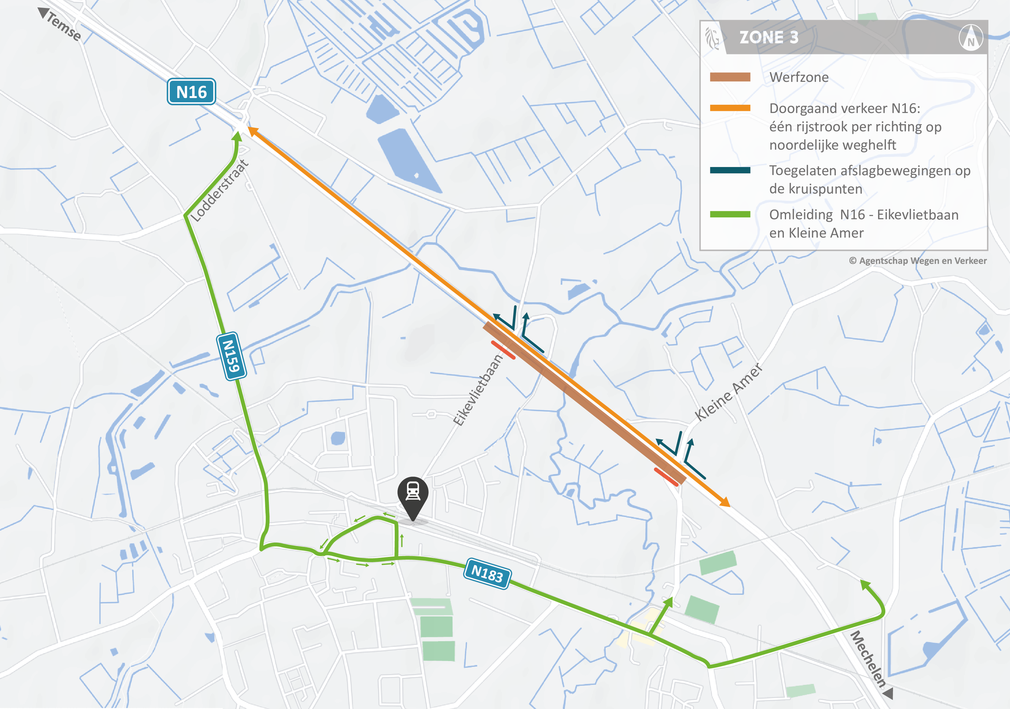N16 Bornem_ verkeersplan zone 3