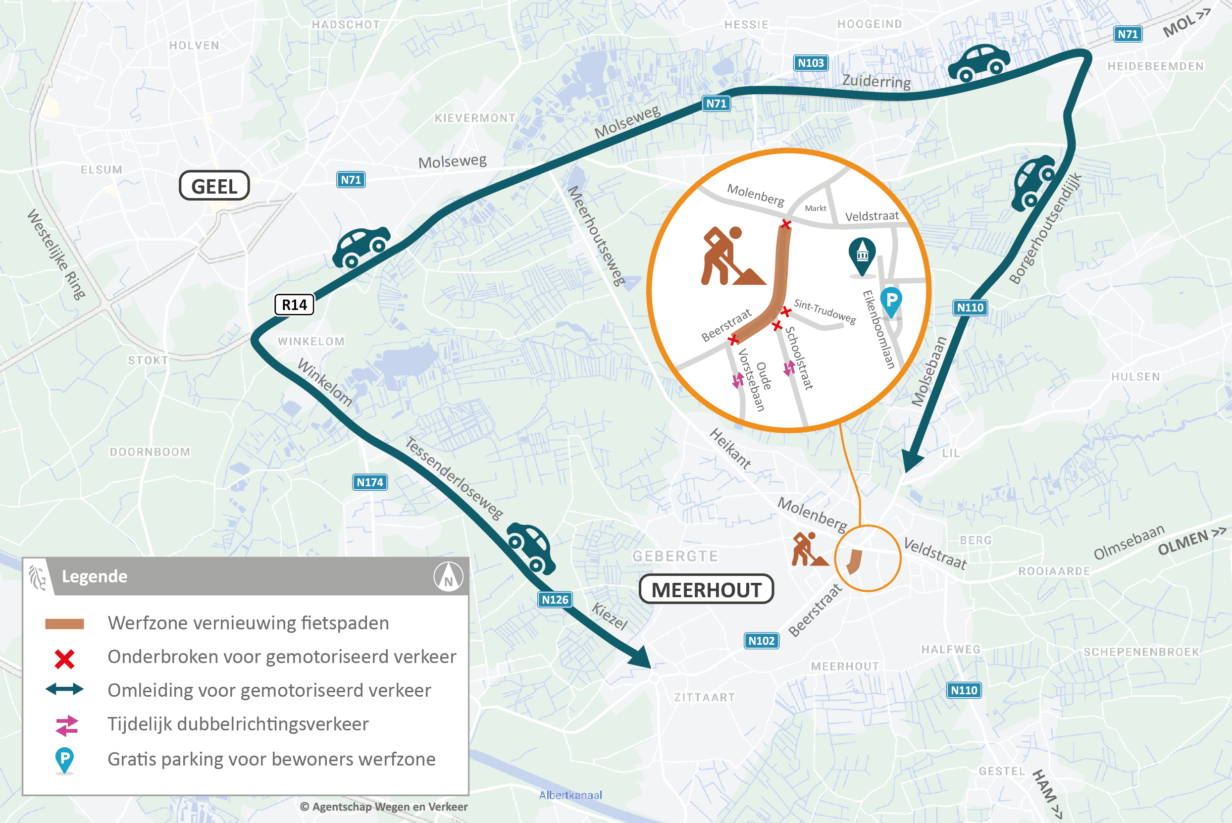 omleiding Beerstraat