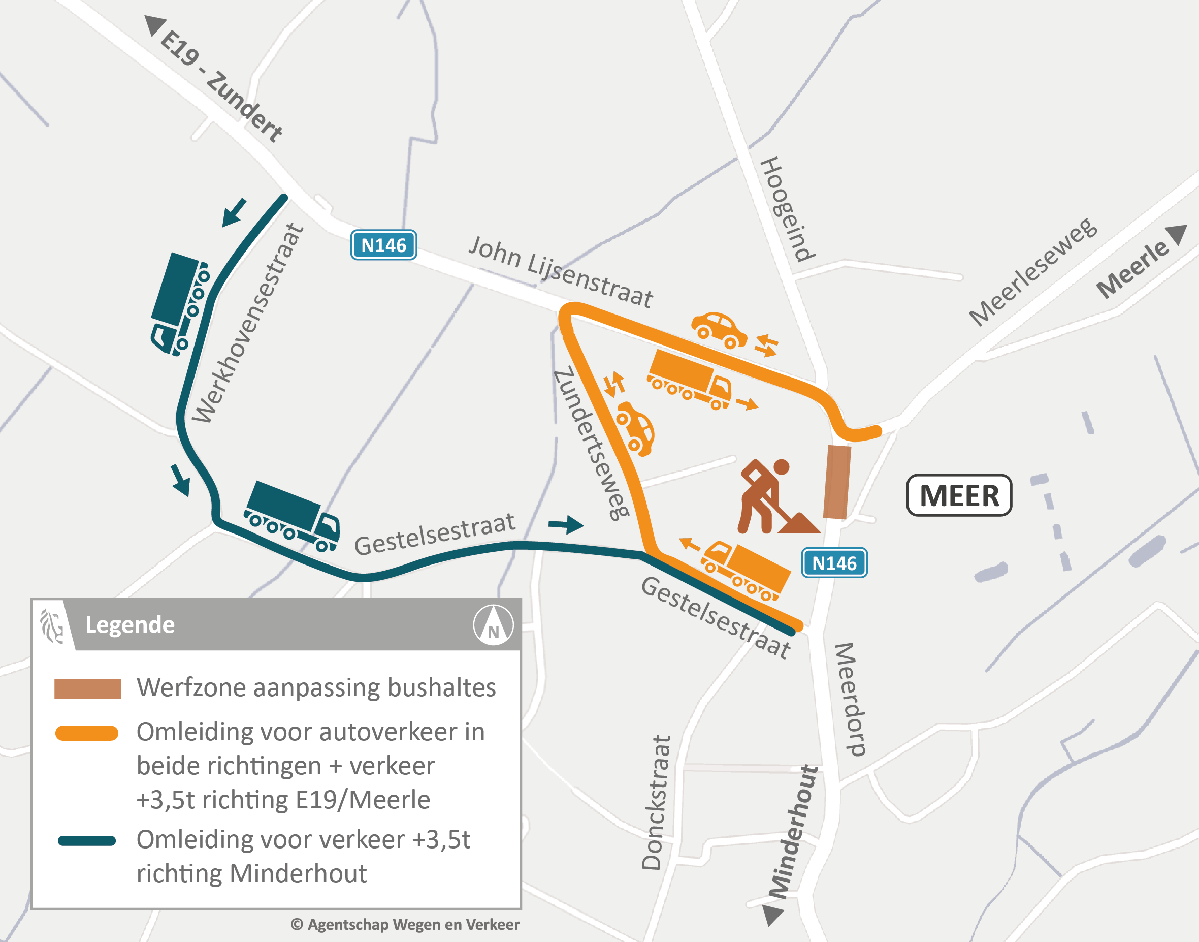 N146 Meer omleiding