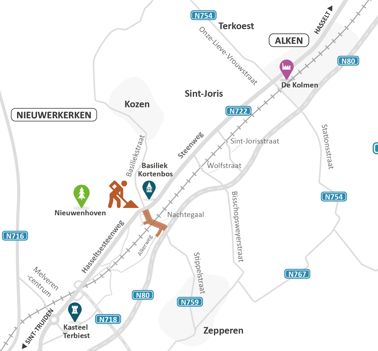 N759 Sint-Truiden - Fietspaden + riolering Nachtegaal