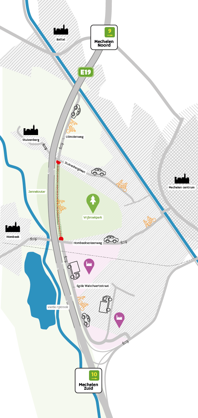 Ontknoping Mechelen - Uilmolenweg Ontknoping Mechelen - Uilmolenweg