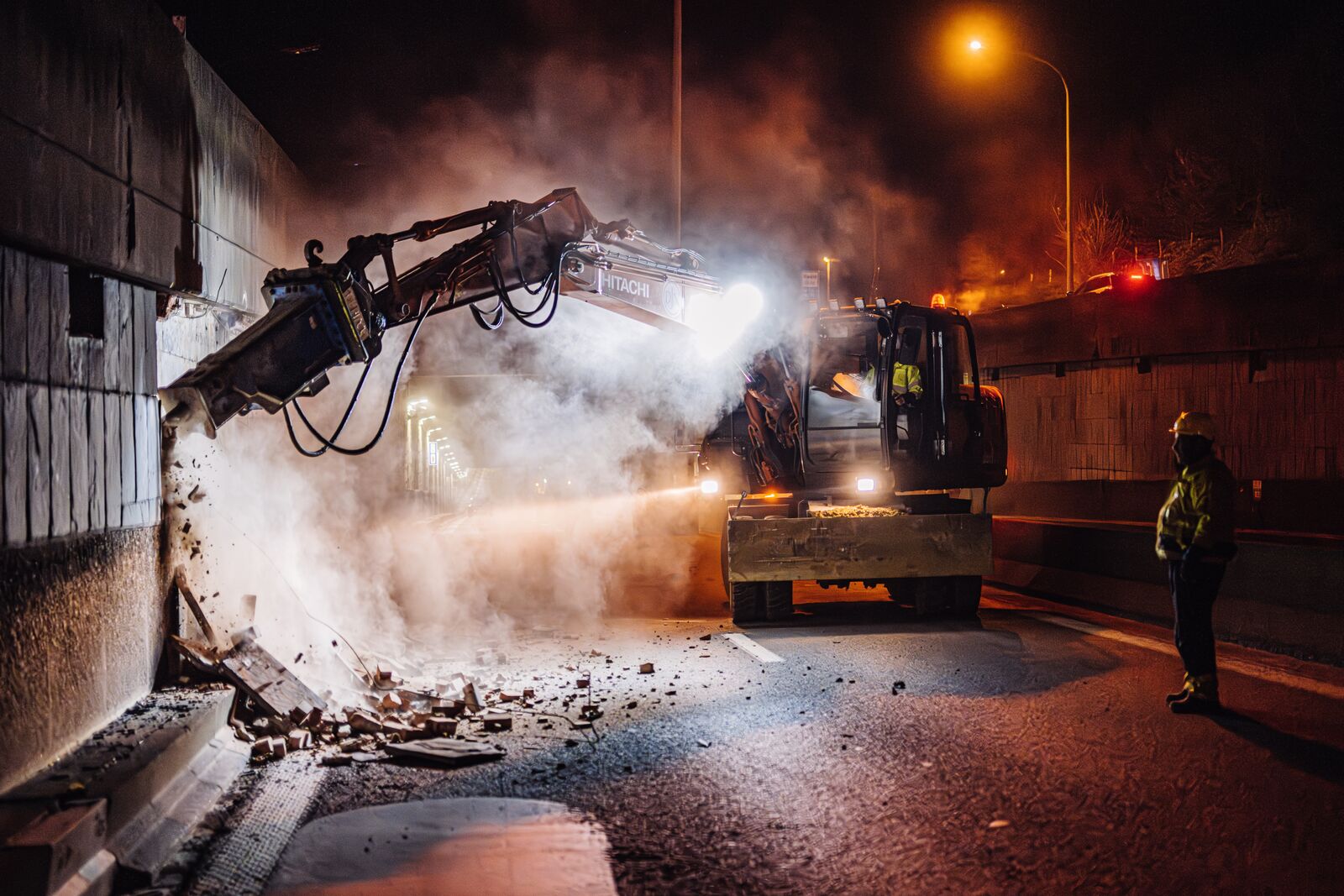Werken aan de Leonardtunnel