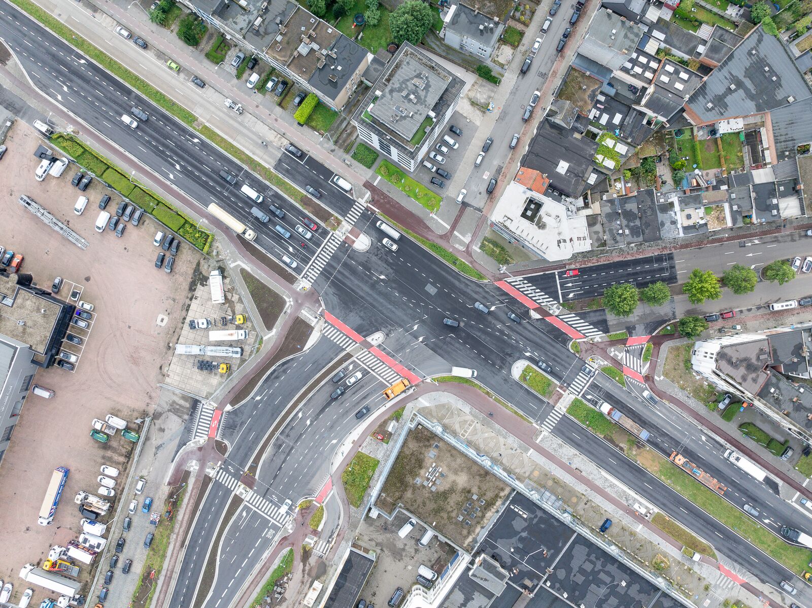 Herinrichting voormalig gevaarlijk kruispunt aan de Bisschoppenhoflaan (Antwerpen)