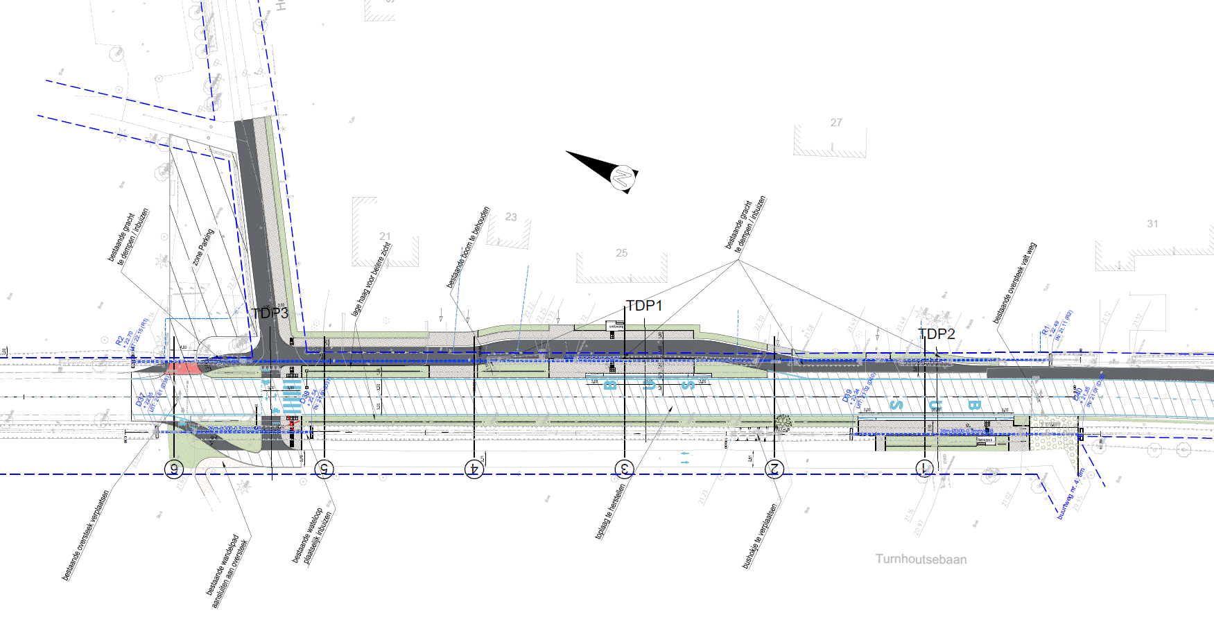 N127 Tessenderlo - Turnhoutsebaan x Heggebossenweg ontwerp