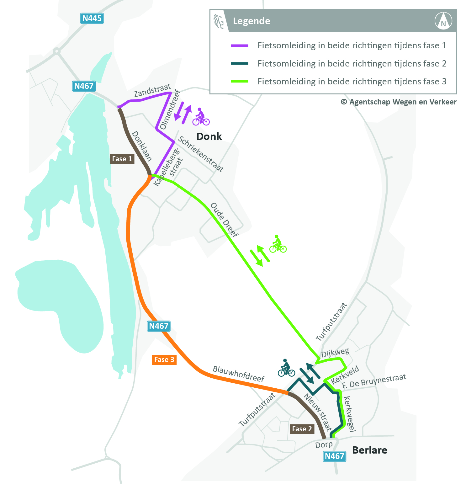 N467 Berlare Fietsomleiding