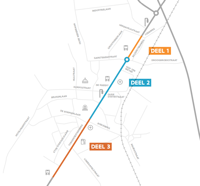 N70 Bilzen-Hoeselt - Herinrichting kaart