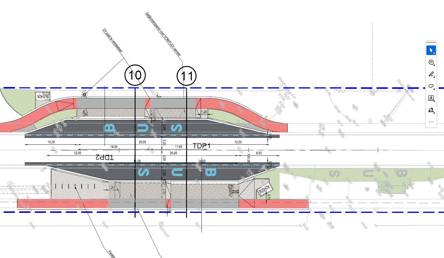 N746 Lommel - Ontwerp bushaltes Kerkhovensesteenweg x Nijverheidsweg