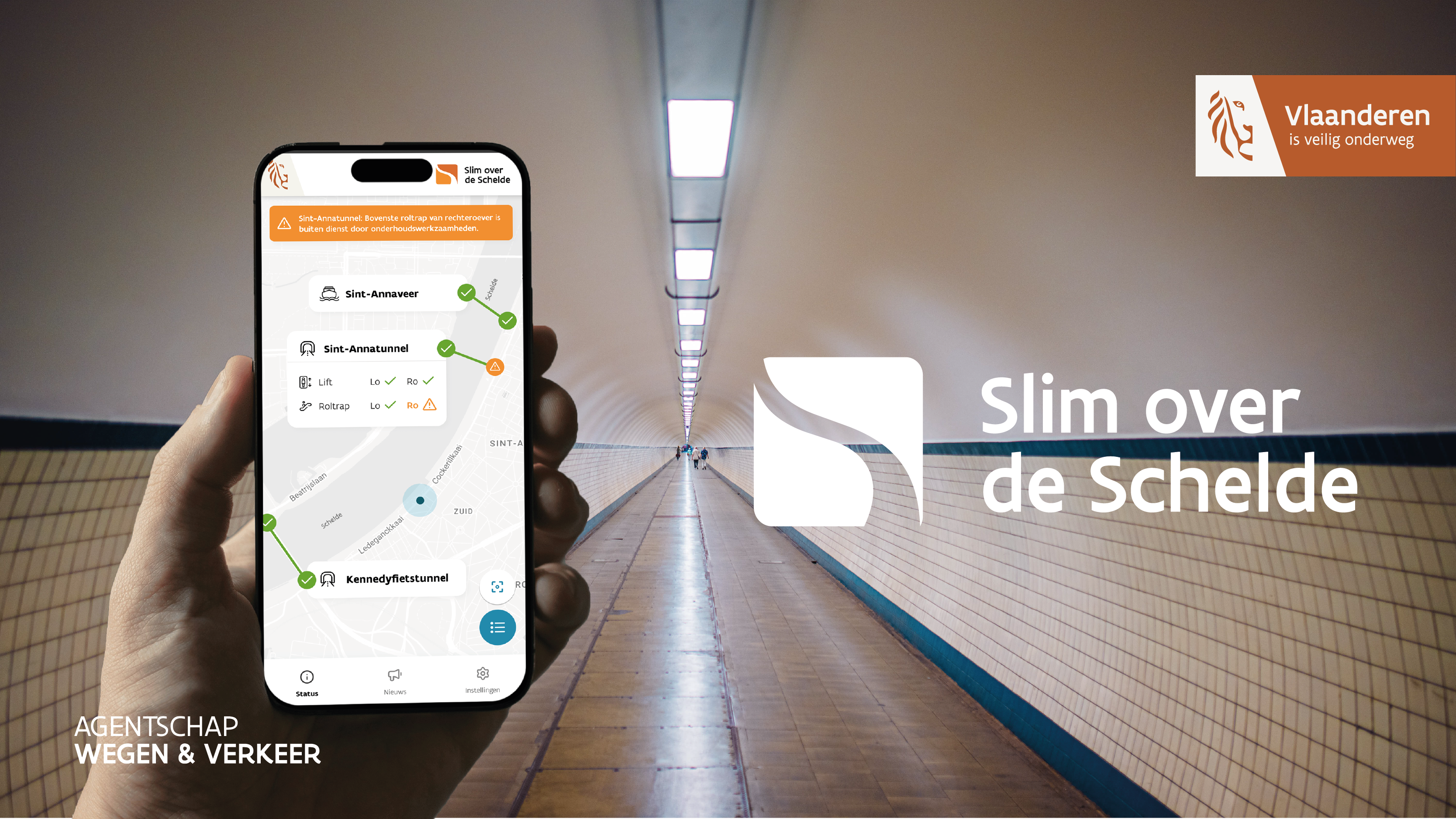 App Slim over de Schelde