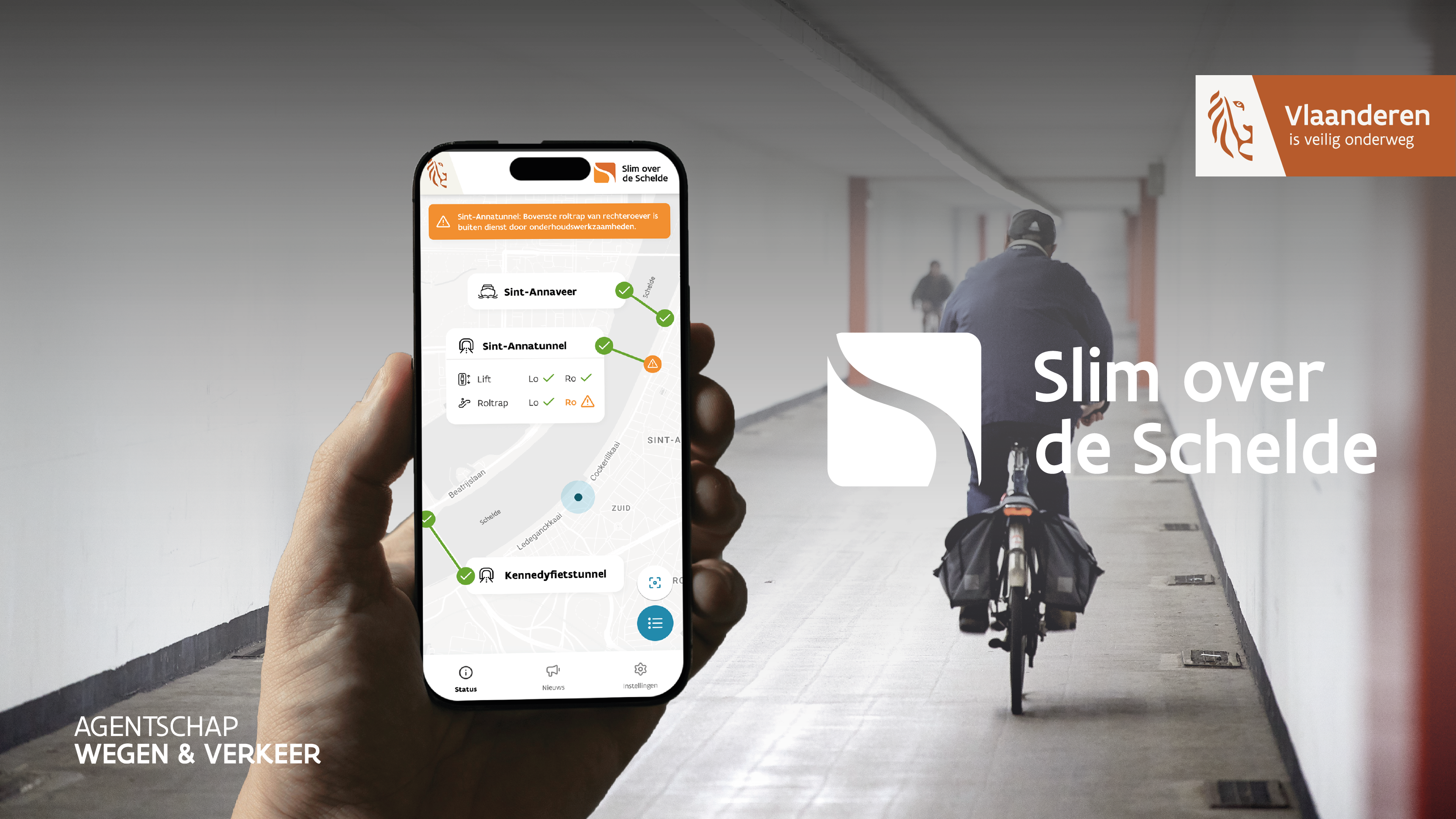 App Slim over de Schelde