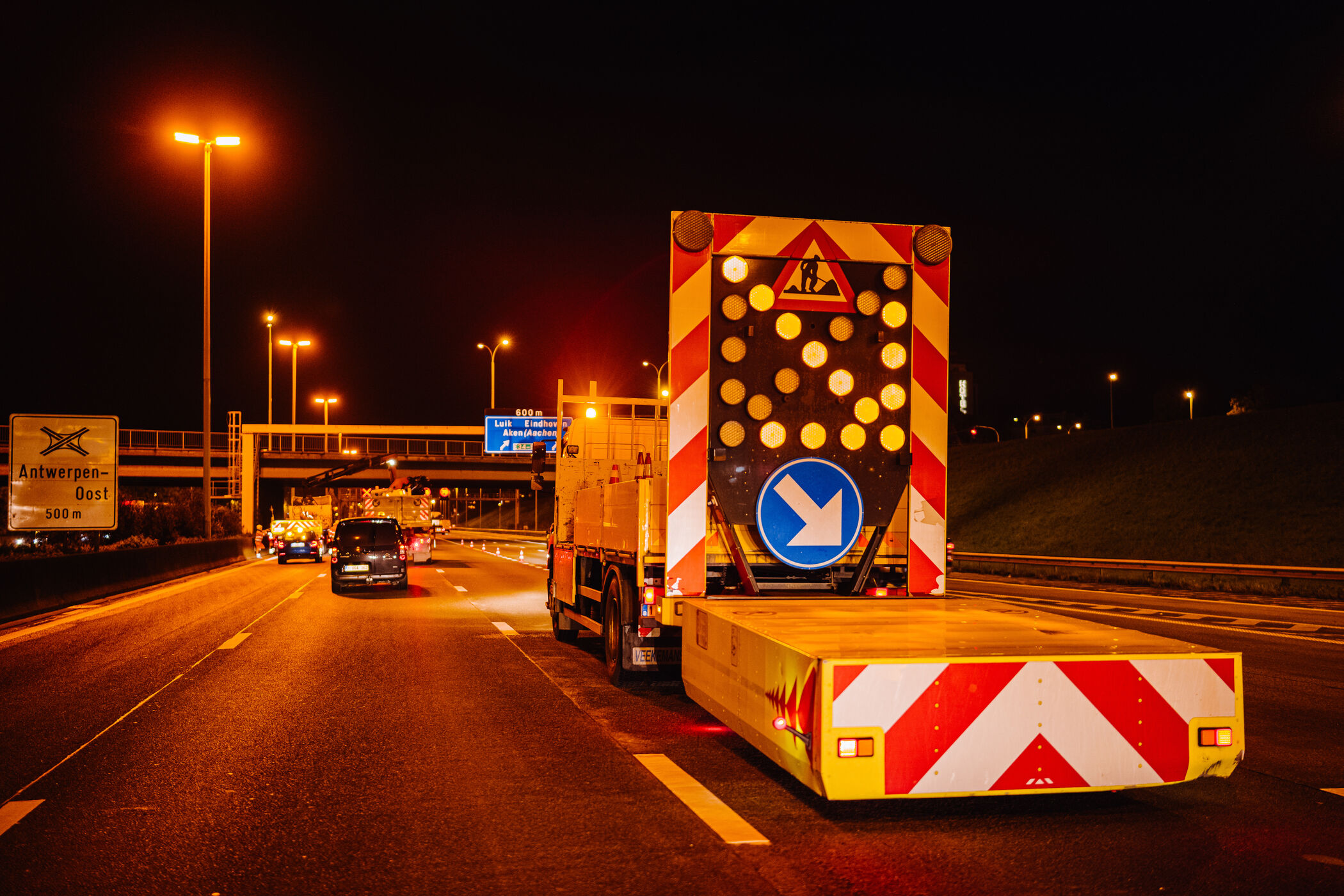 Botsabsorbeerder aan mobiele werf