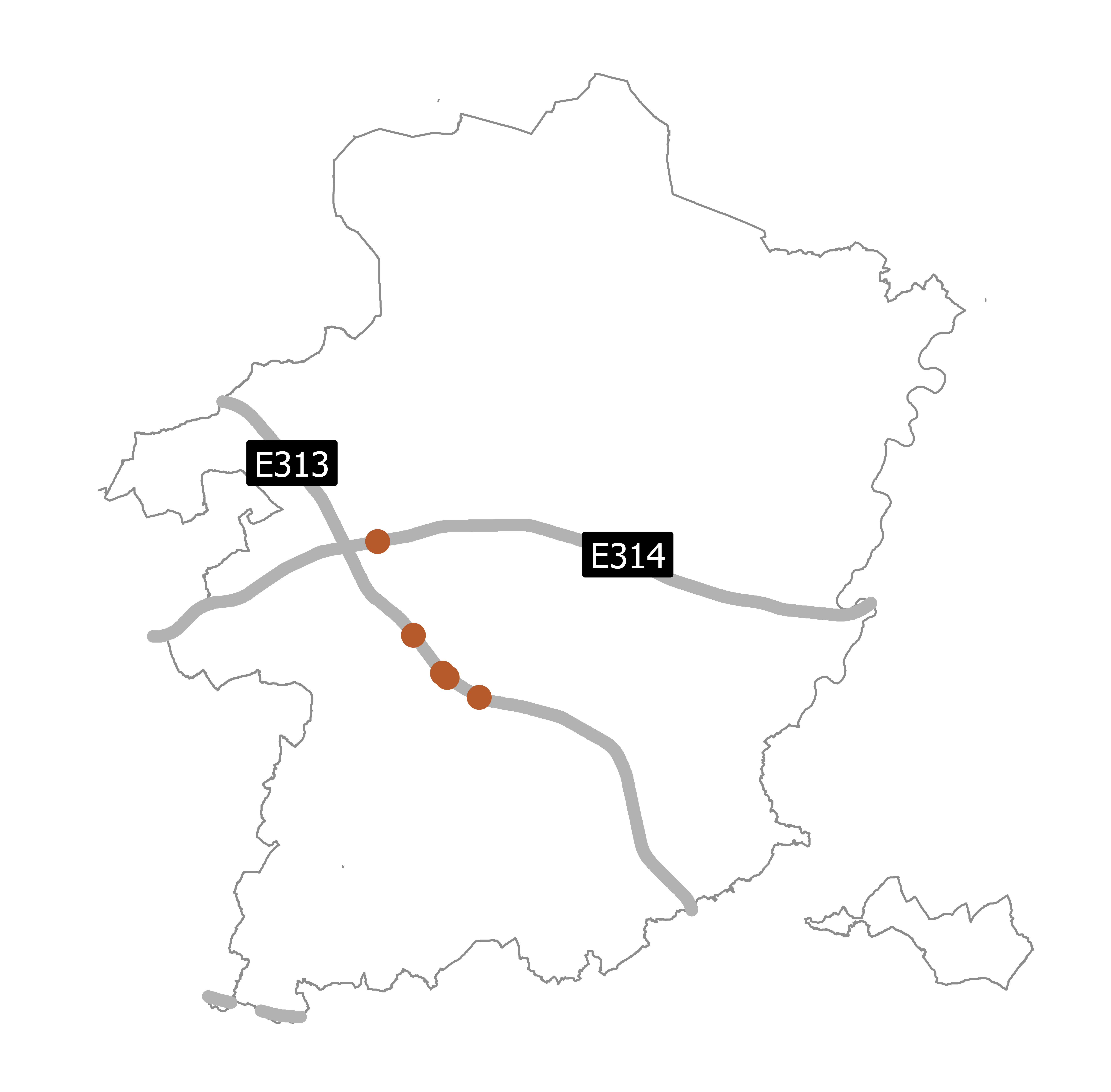 Overzichtskaart PPS Bruggen