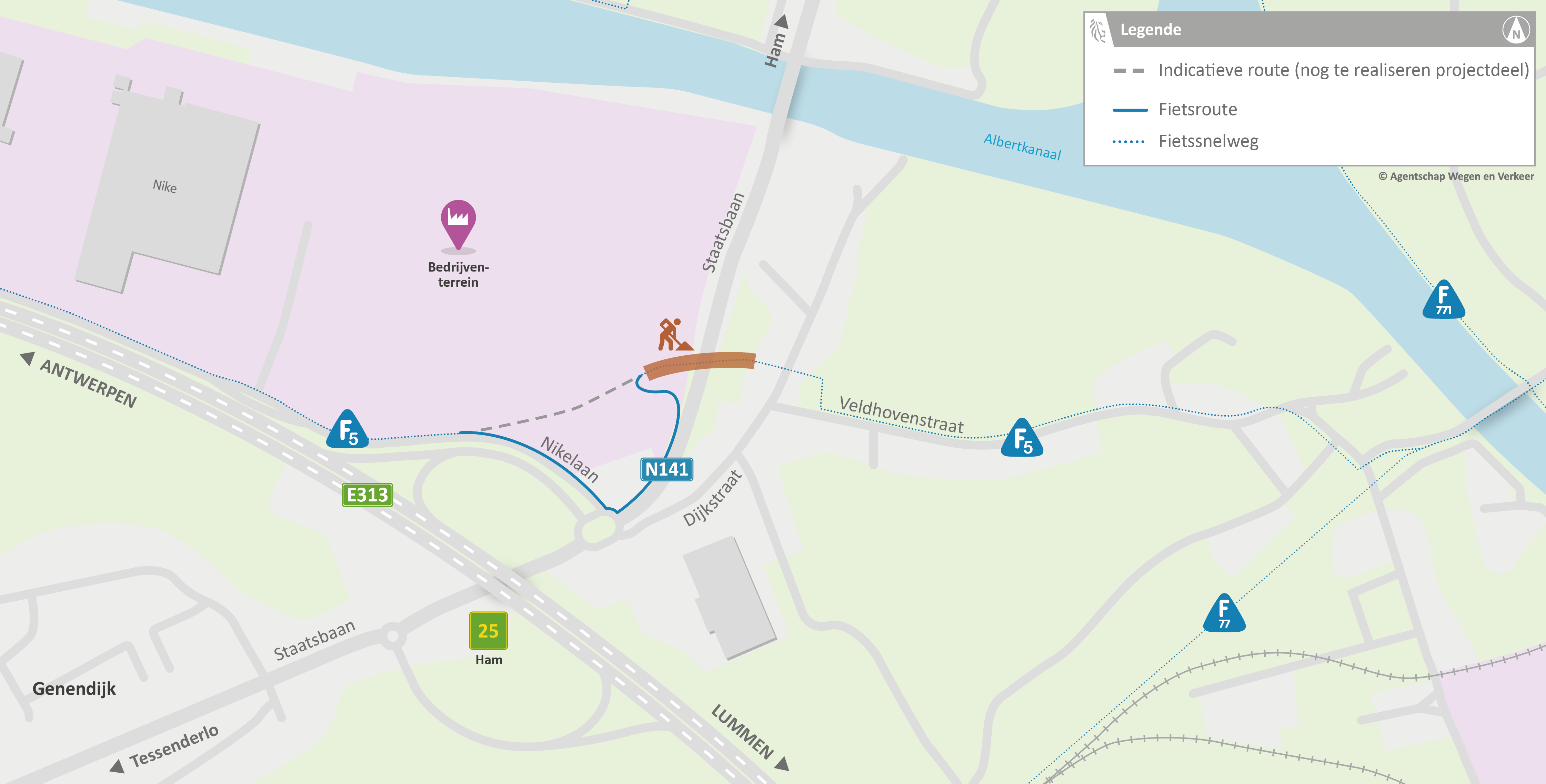 N141-Ham_Fietstunnel Situeringsplan