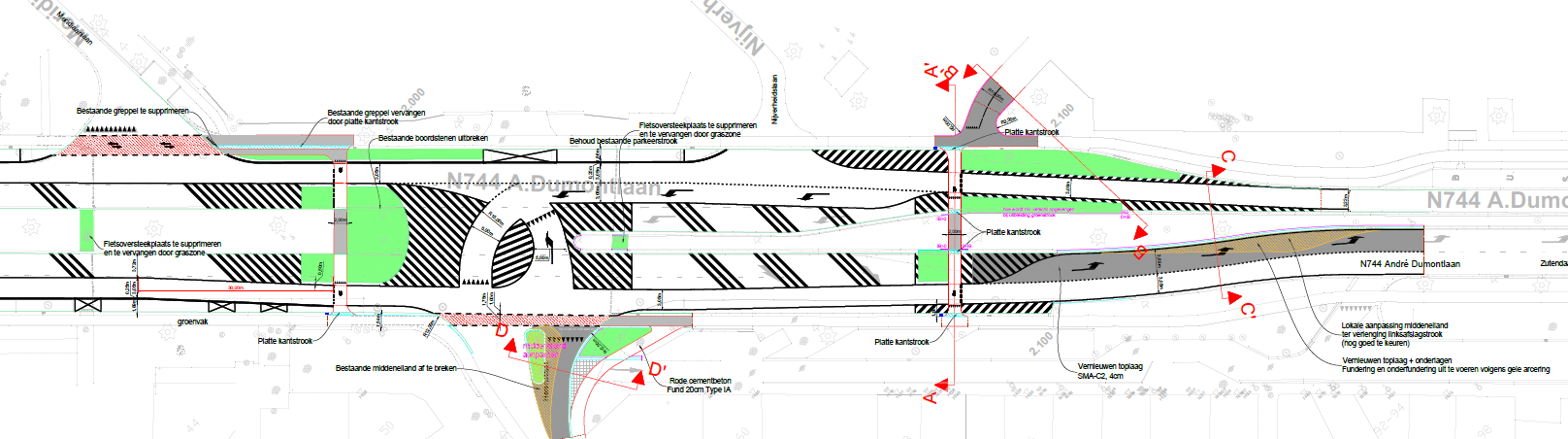 N744 Genk - Ontwerp Herenstraat