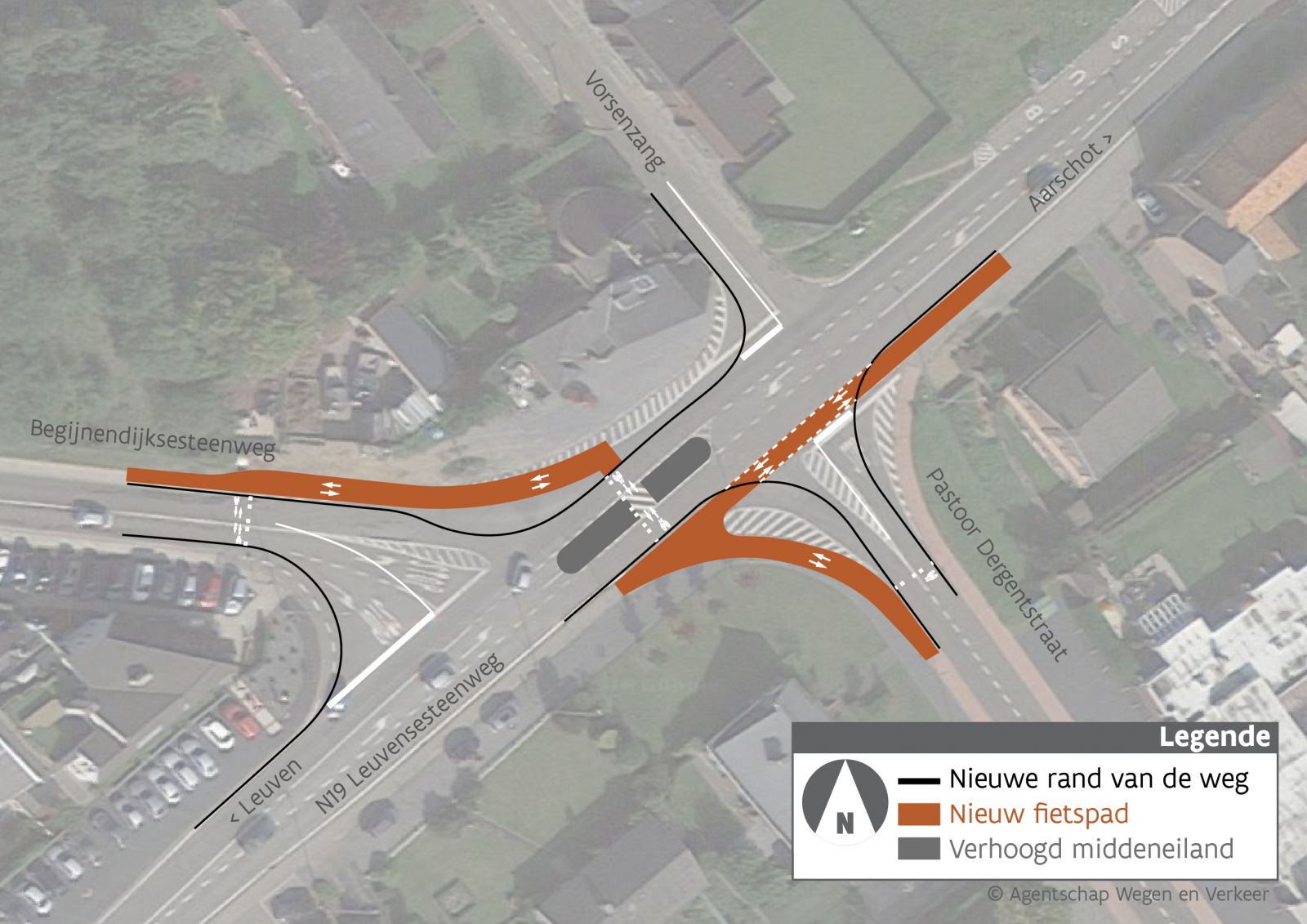 Ontwerp Leuvensesteenweg Pastoor Dergentstraat Aarschot