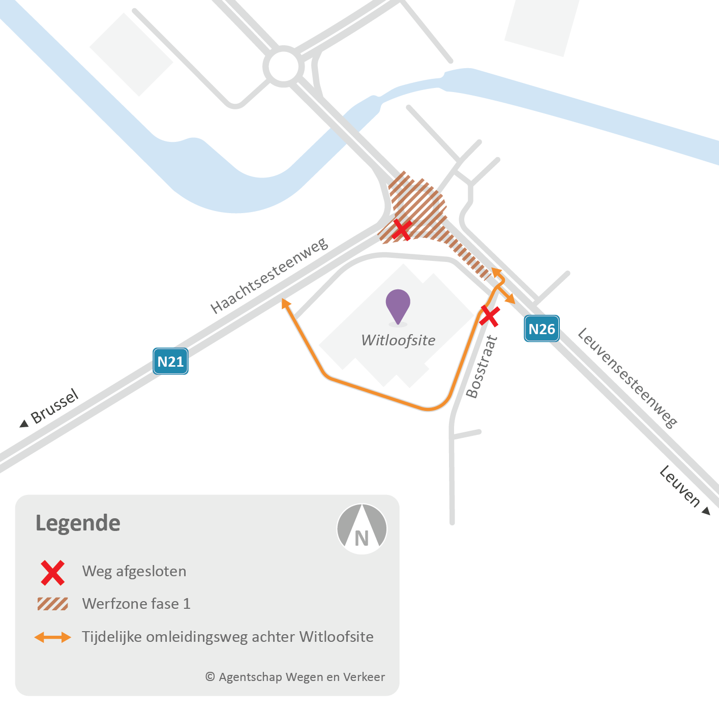 Omleiding Kampenhout-Sas Omleiding Kampenhout-Sas