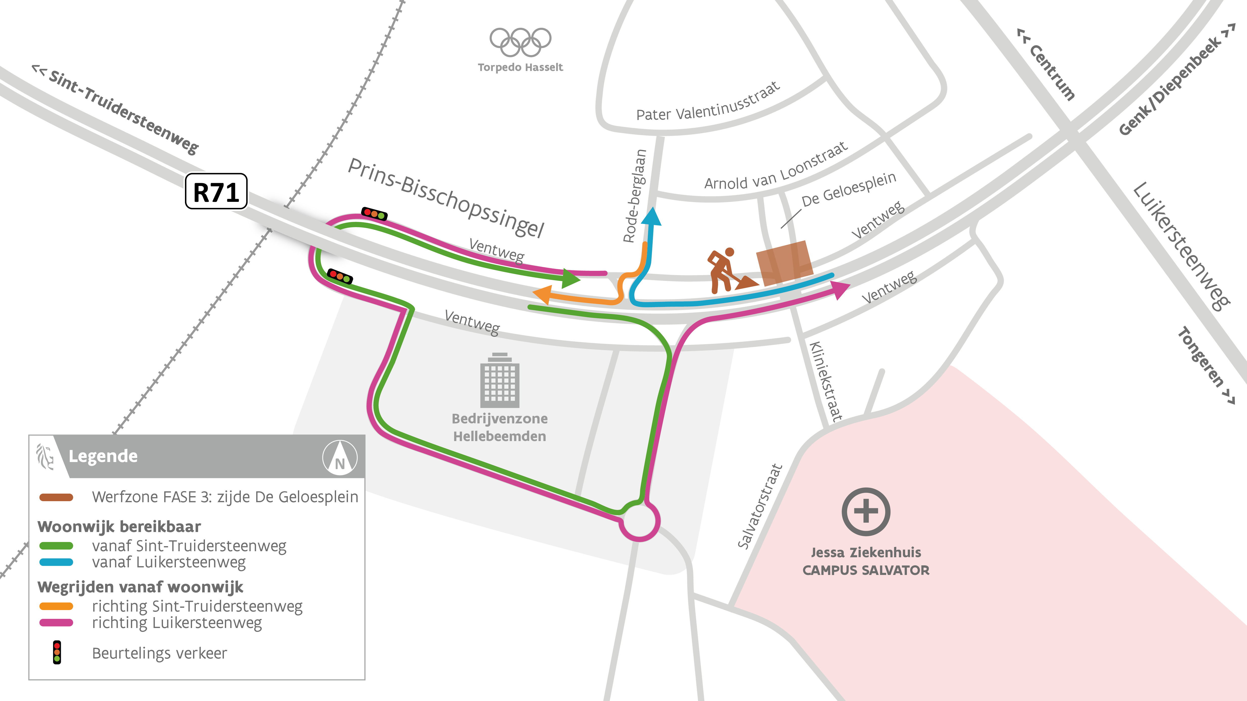 R71xKliniekstraat omleidingskaart fase 3