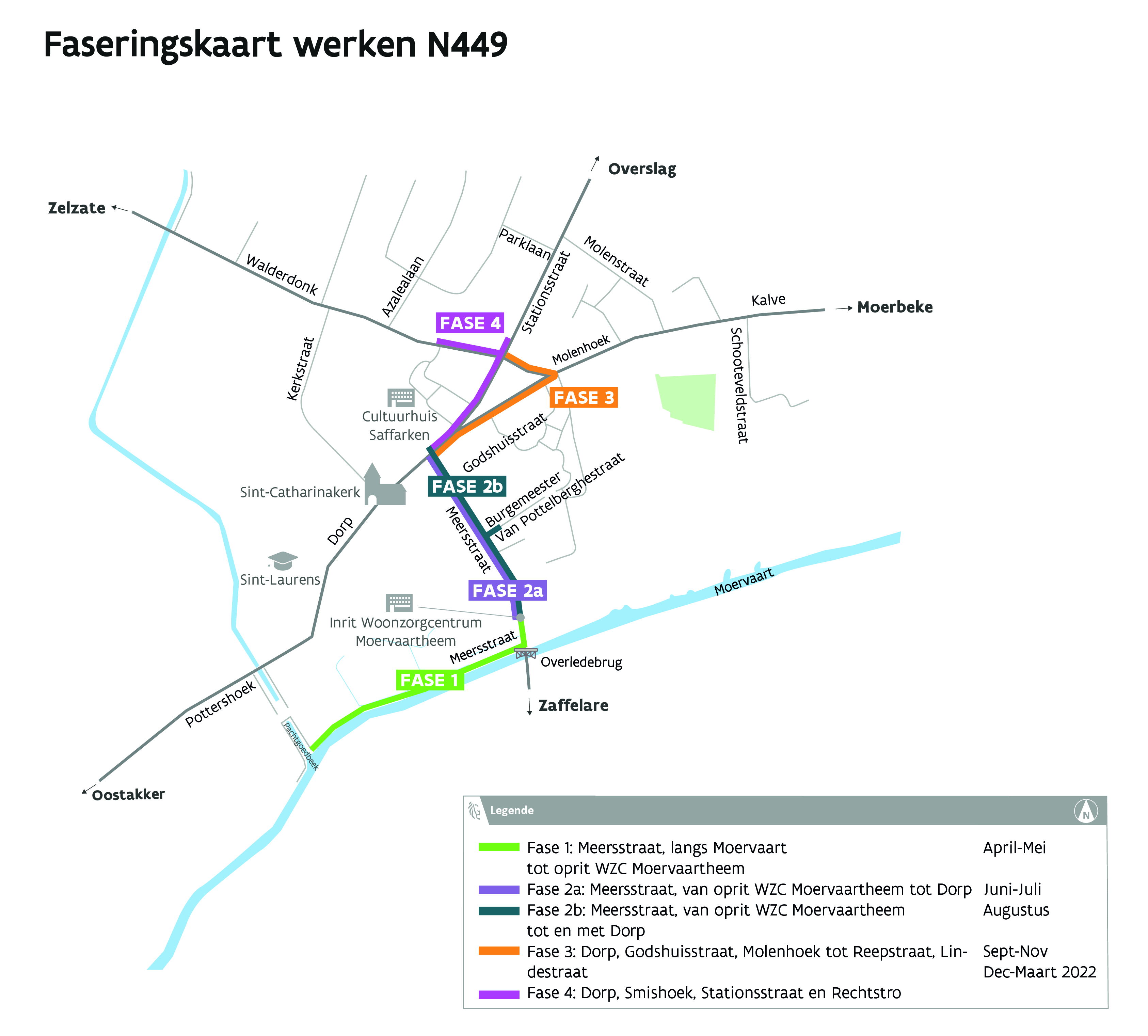 Faseringskaart N449 Wachtebeke Faseringskaart N449 Wachtebeke