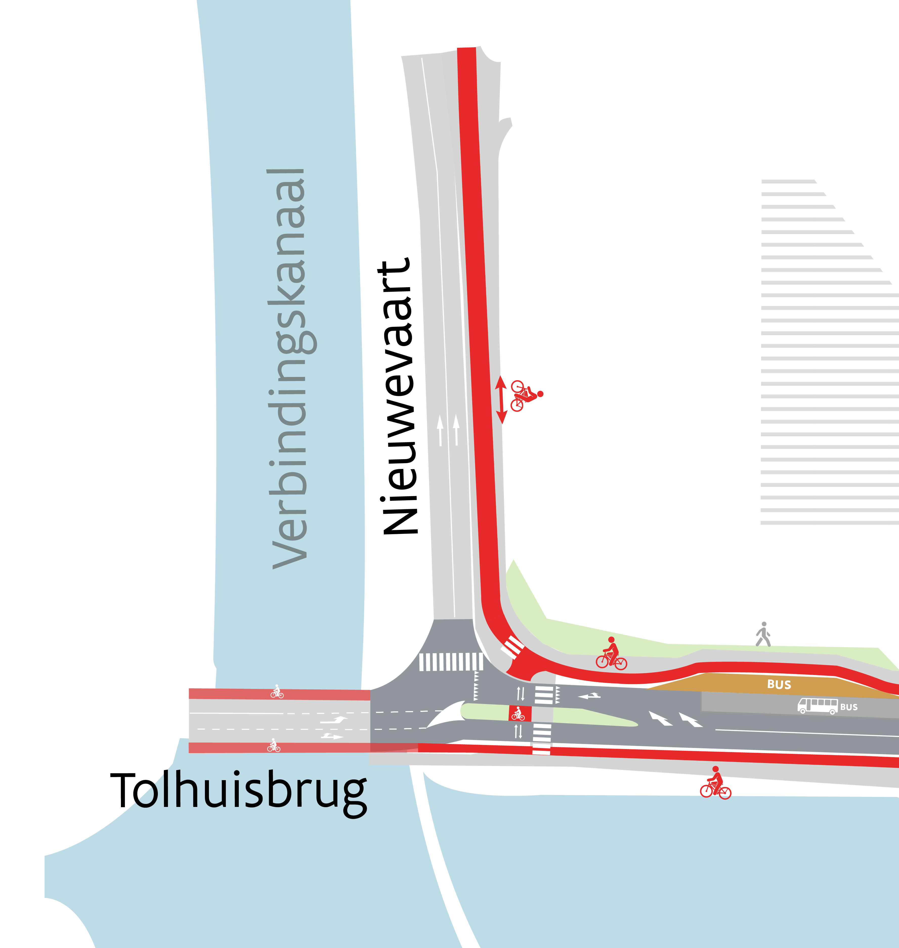 N458 Wiedauwkaai - zoom kruispunt Nieuwevaart N458 Wiedauwkaai - zoom kruispunt Nieuwevaart