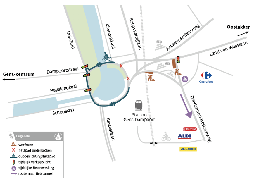 Fase 2 werken Dampoort