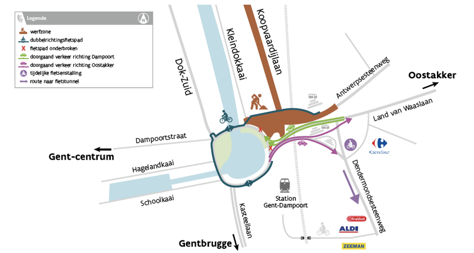 Fase 3 werken Dampoort