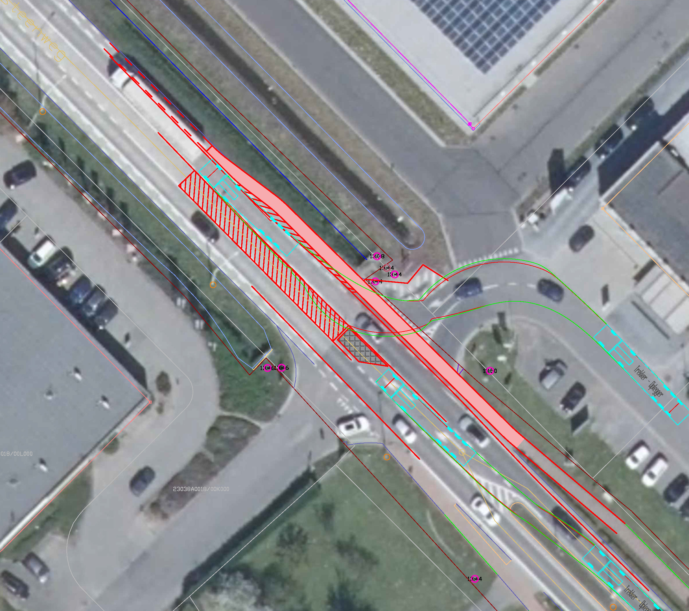 Aanpassingen ter hoogte van het winkel- en bedrijvenpark en transportbedrijf op de Leuvensesteenweg Aanpassingen ter hoogte van het winkel- en bedrijvenpark en transportbedrijf op de Leuvensesteenweg