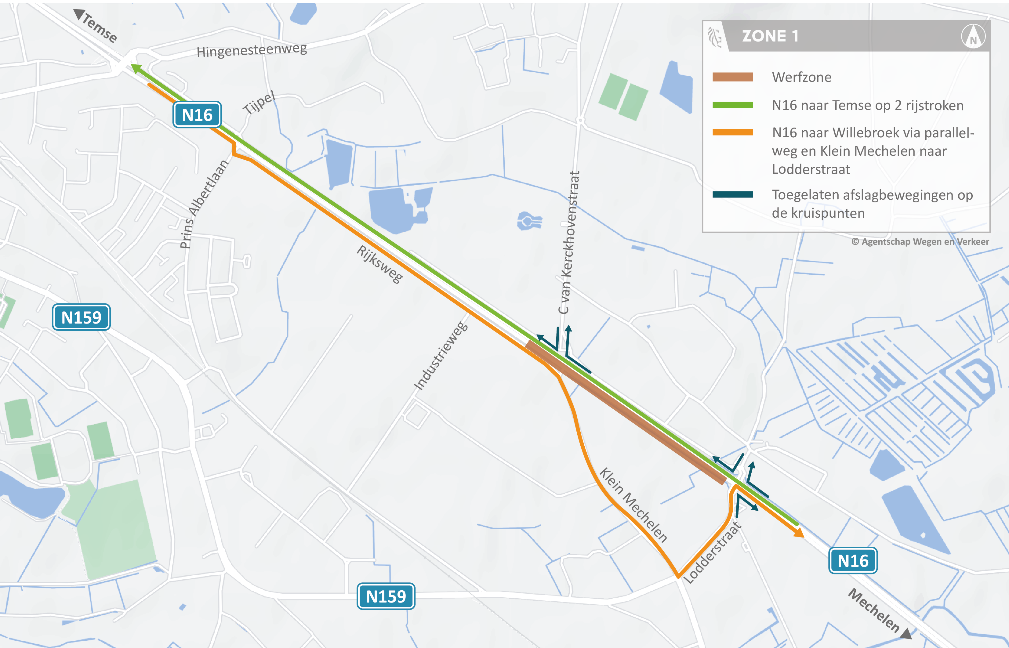 N16 Bornem_verkeersplan zone1