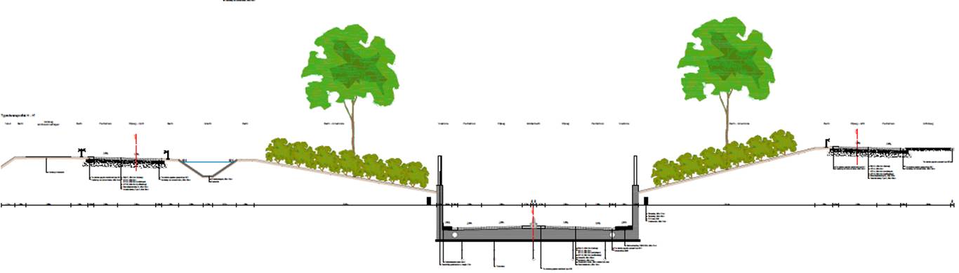 dwarsdoorsnede zone tussen Witte Brug in Zottegem en Ascoop in Steenhuize-Wijnhuize dwarsdoorsnede zone tussen Witte Brug in Zottegem en Ascoop in Steenhuize-Wijnhuize