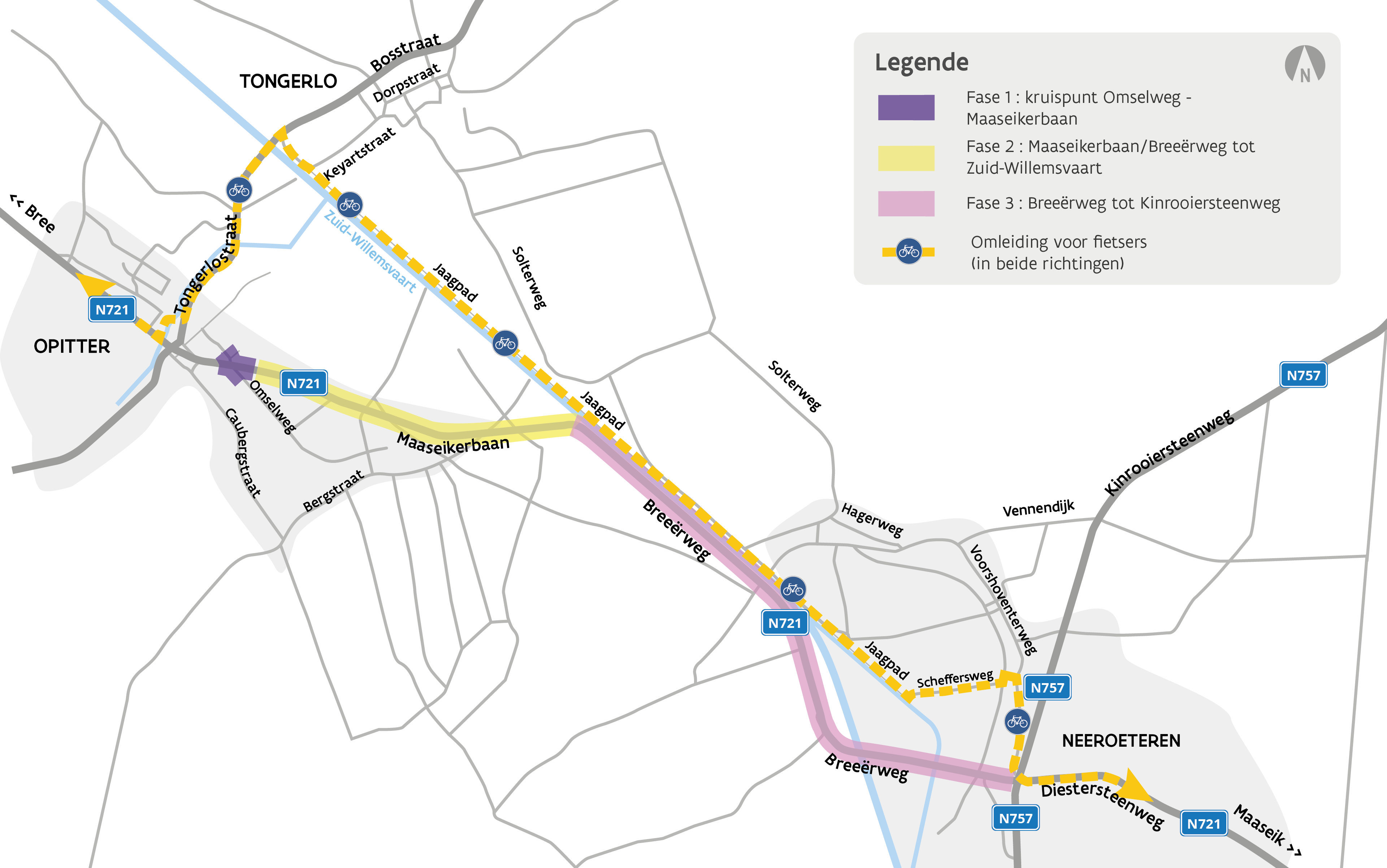 N721 Maaseikerbaan-Breeërweg - Fietsers