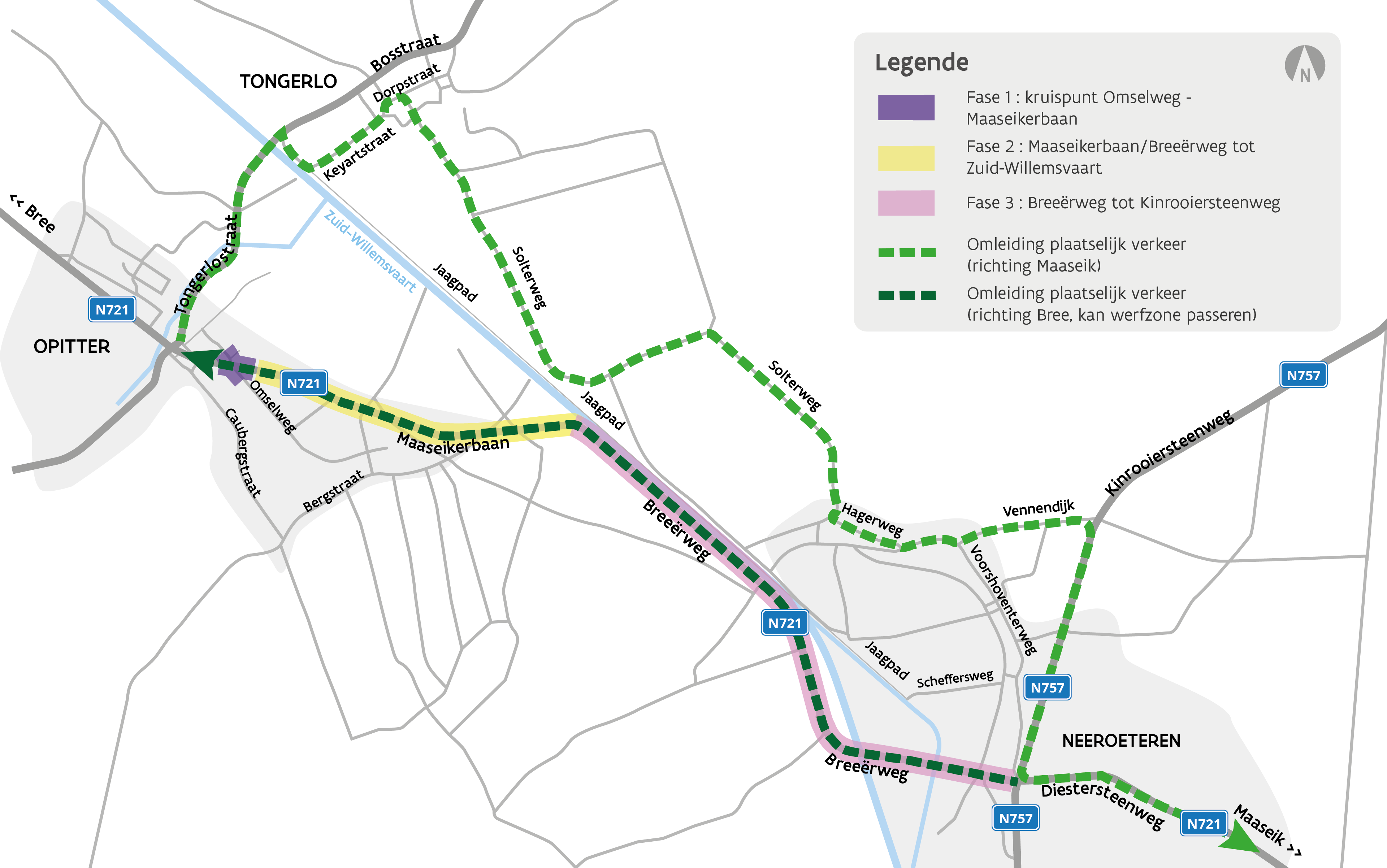 N721 Maaseikerbaan-Breeërweg - Plaatselijk verkeer