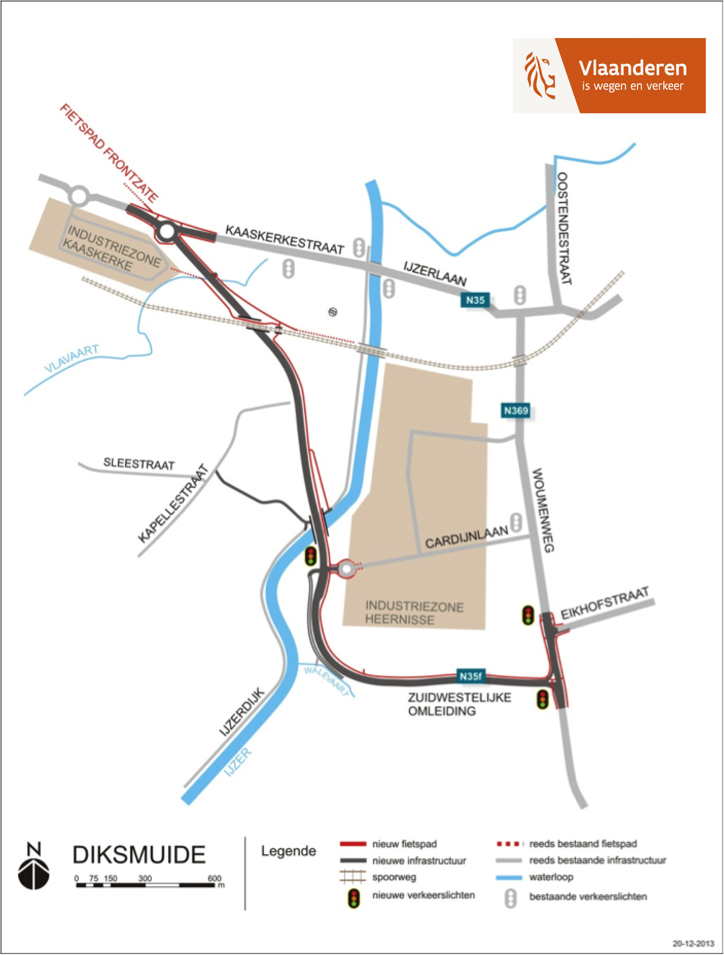 Tracé zuidwestelijke omleidingsweg Diksmuide Tracé zuidwestelijke omleidingsweg Diksmuide