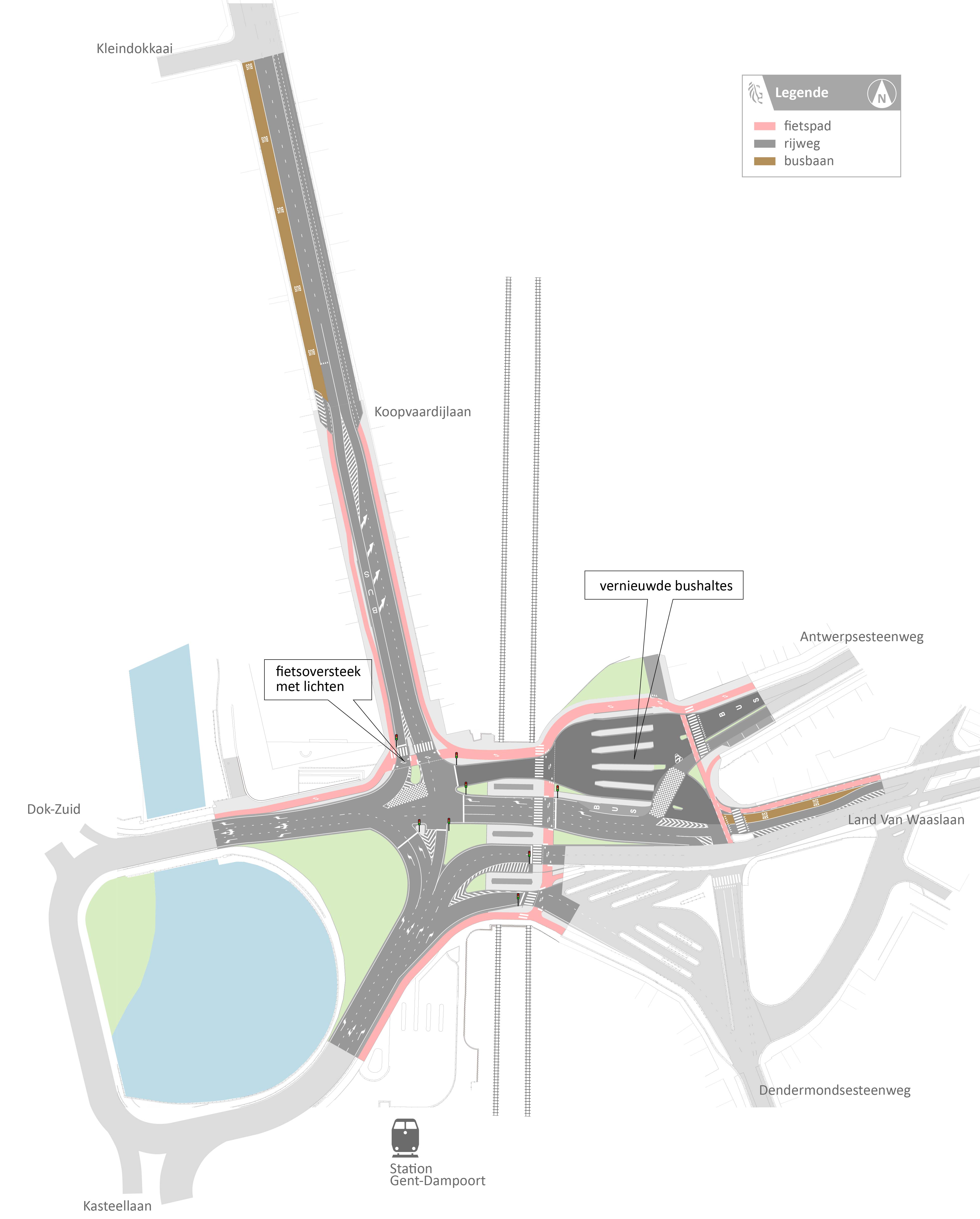 Ontwerp van Antwerpenplein in Gent Ontwerp van Antwerpenplein in Gent
