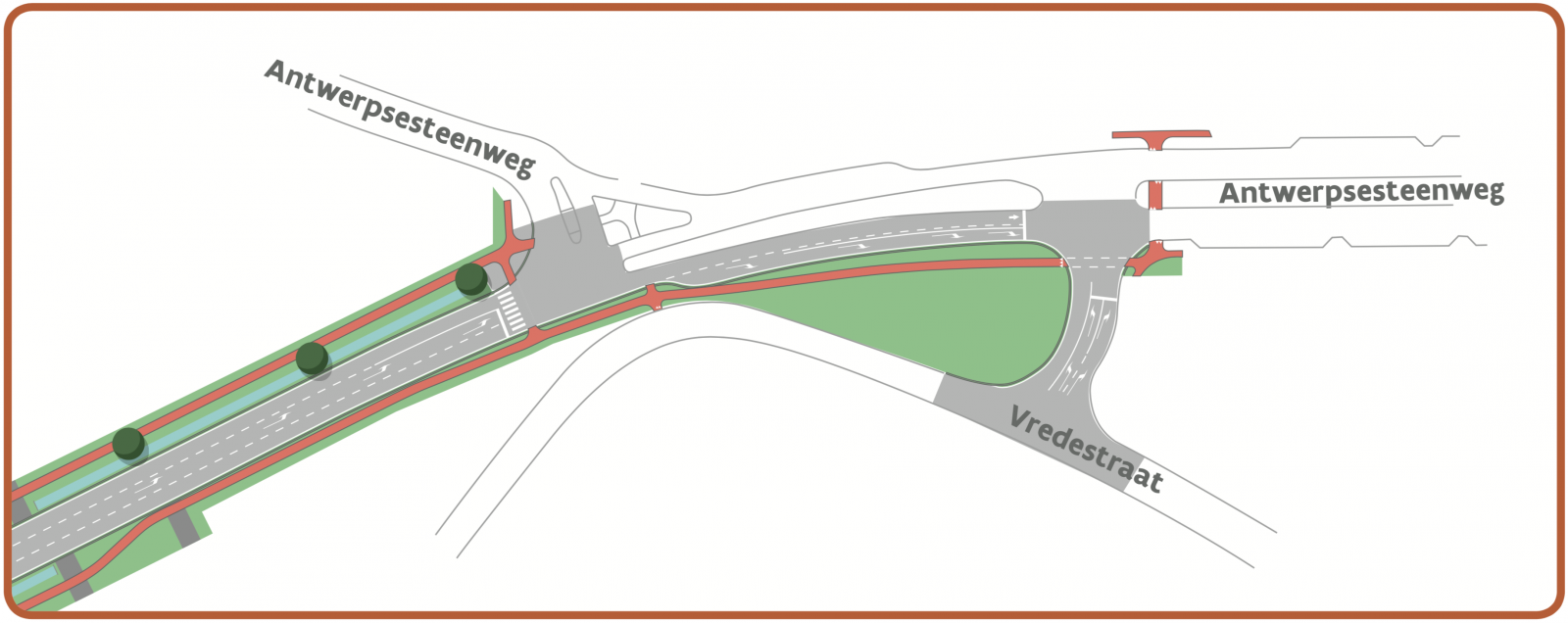 N1 Kontich kruispunt Vredestraat N1 Kontich kruispunt Vredestraat