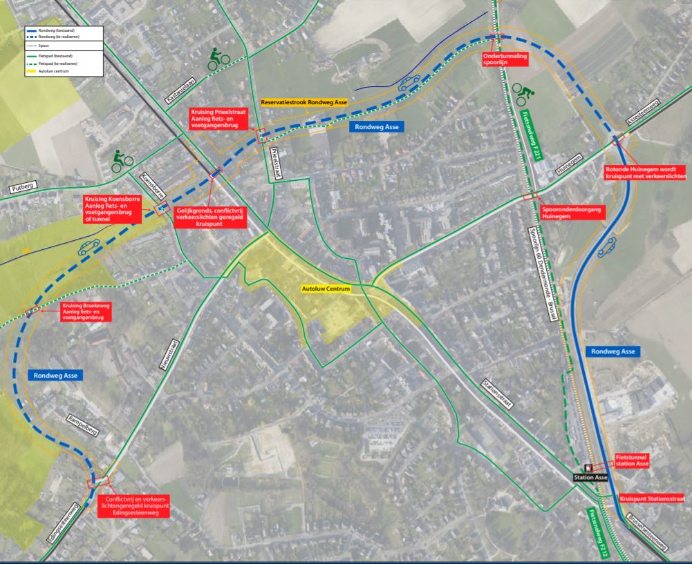 Overzichtsplan rondweg Asse (ontwerp) overzichtsplan ontwerp rondweg asse