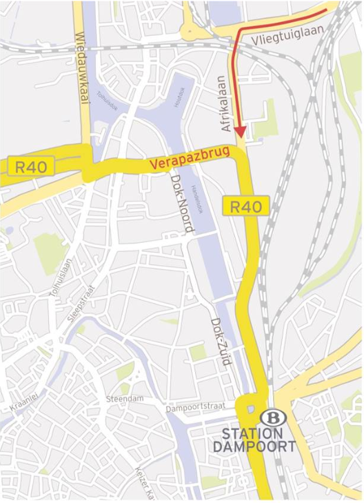 schema stadsring na Verapazbrug schema stadsring na Verapazbrug
