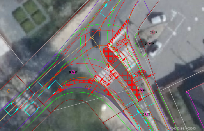 Het ontwerp van de aanpassing aan het kruispunt van de Terhulpensesteenweg (N253) met de Poelweg