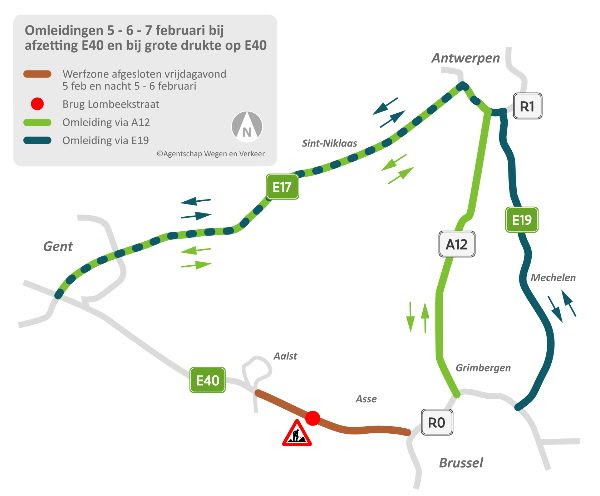 E40 NIEUWE BRUG LOMBEEKSTRAAT