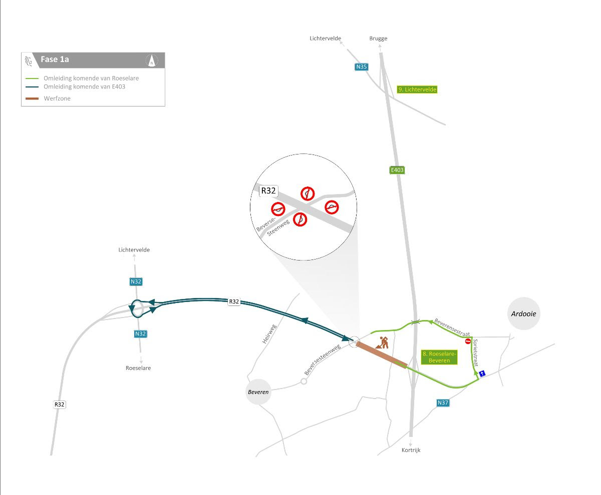    GROTE ONDERHOUDSWERKEN OP R32