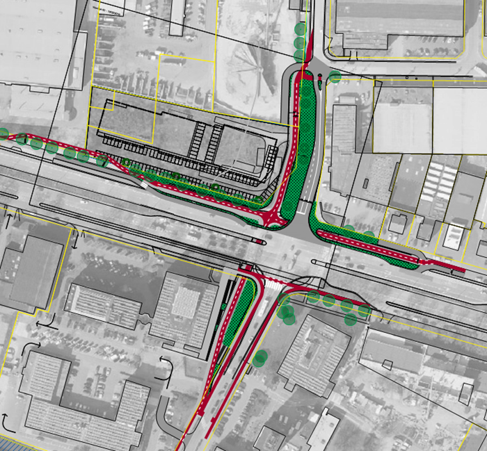 Concept voorkeursalternatief kruispunt R71 x Elfde Liniestraat: