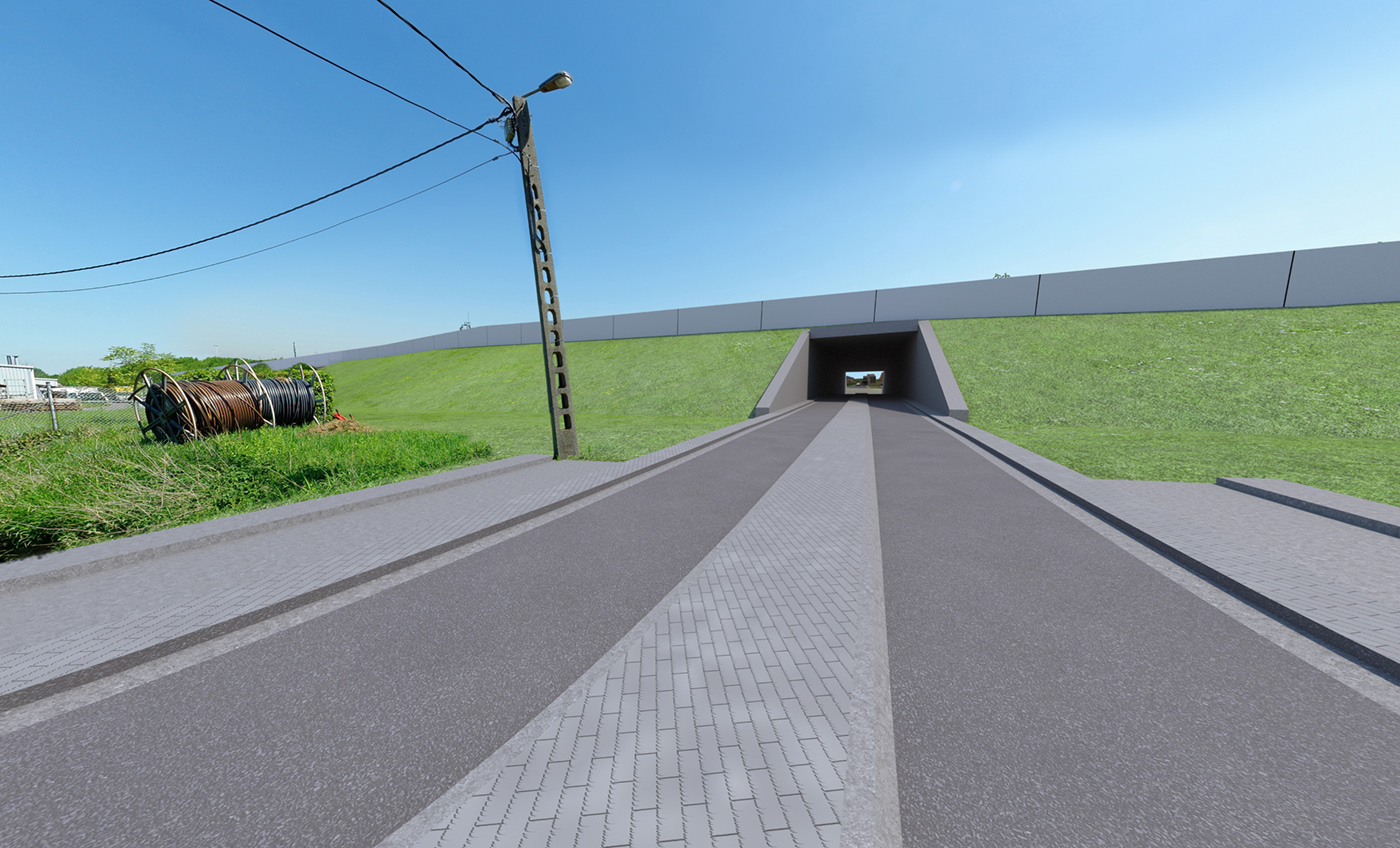 Fiets- en autotunnel Kessel-Losesteenweg Fiets- en autotunnel Kessel-Losesteenweg