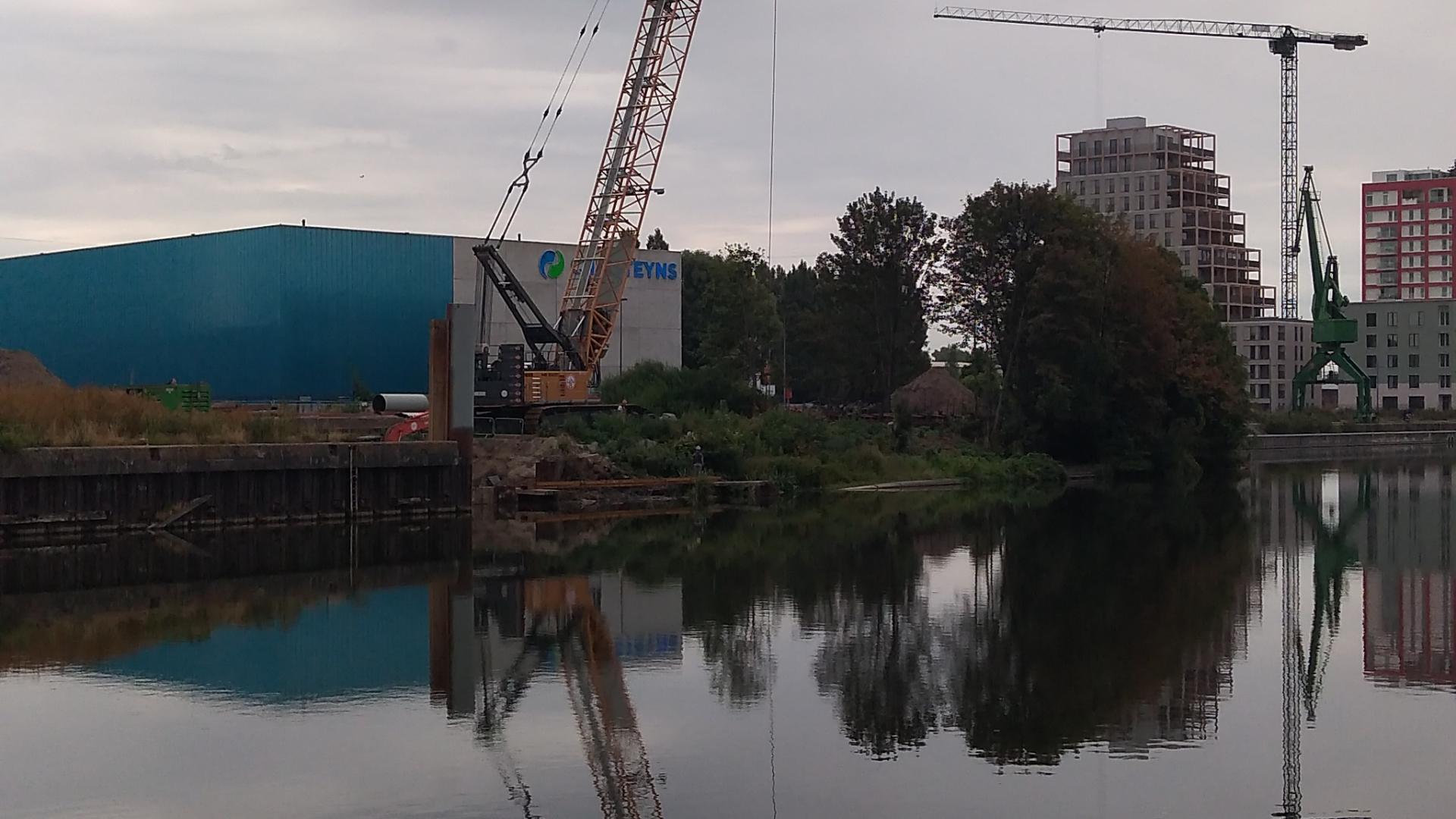 Werken bouw Verapazbrug