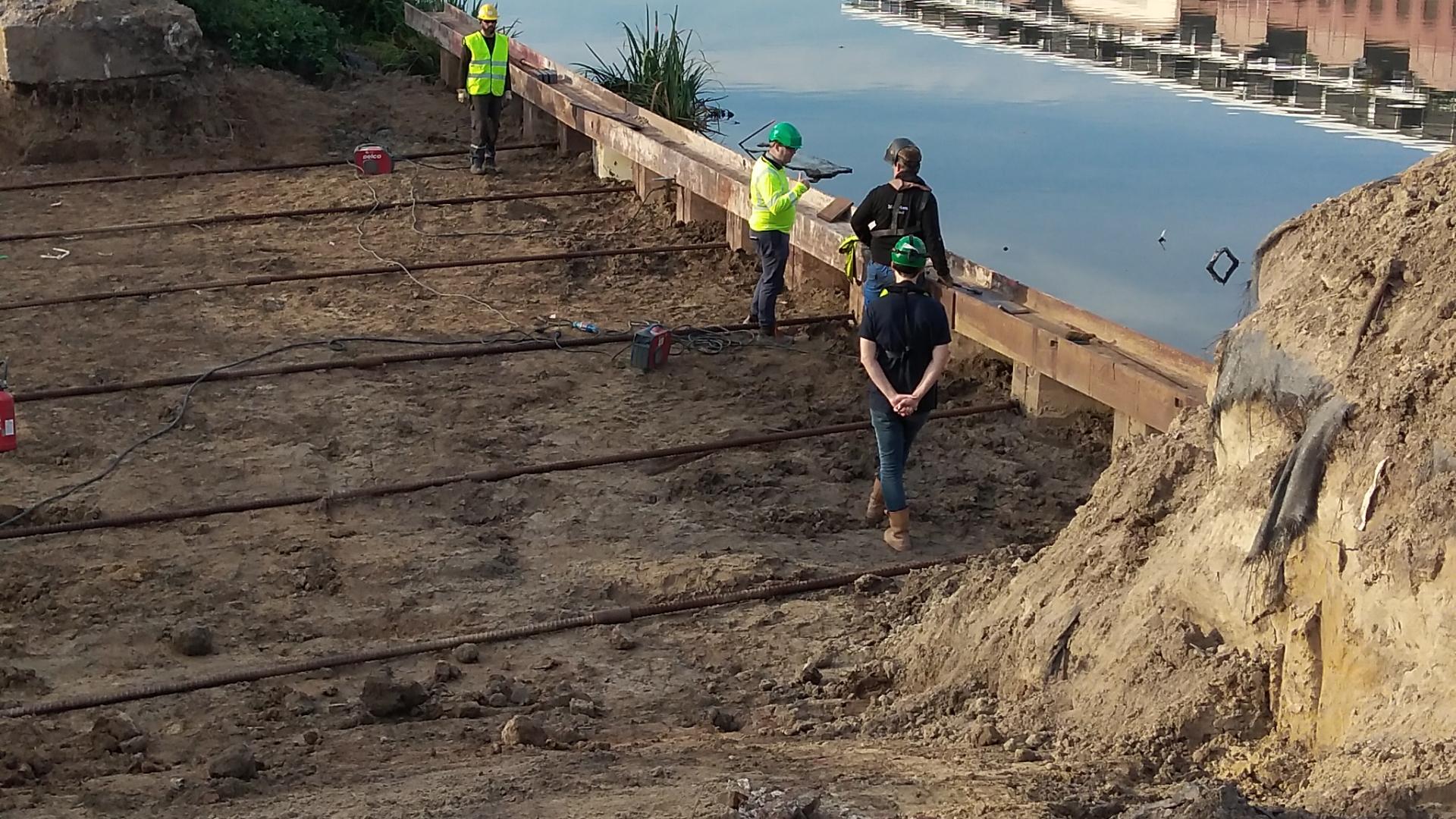 Werken bouw Verapazbrug
