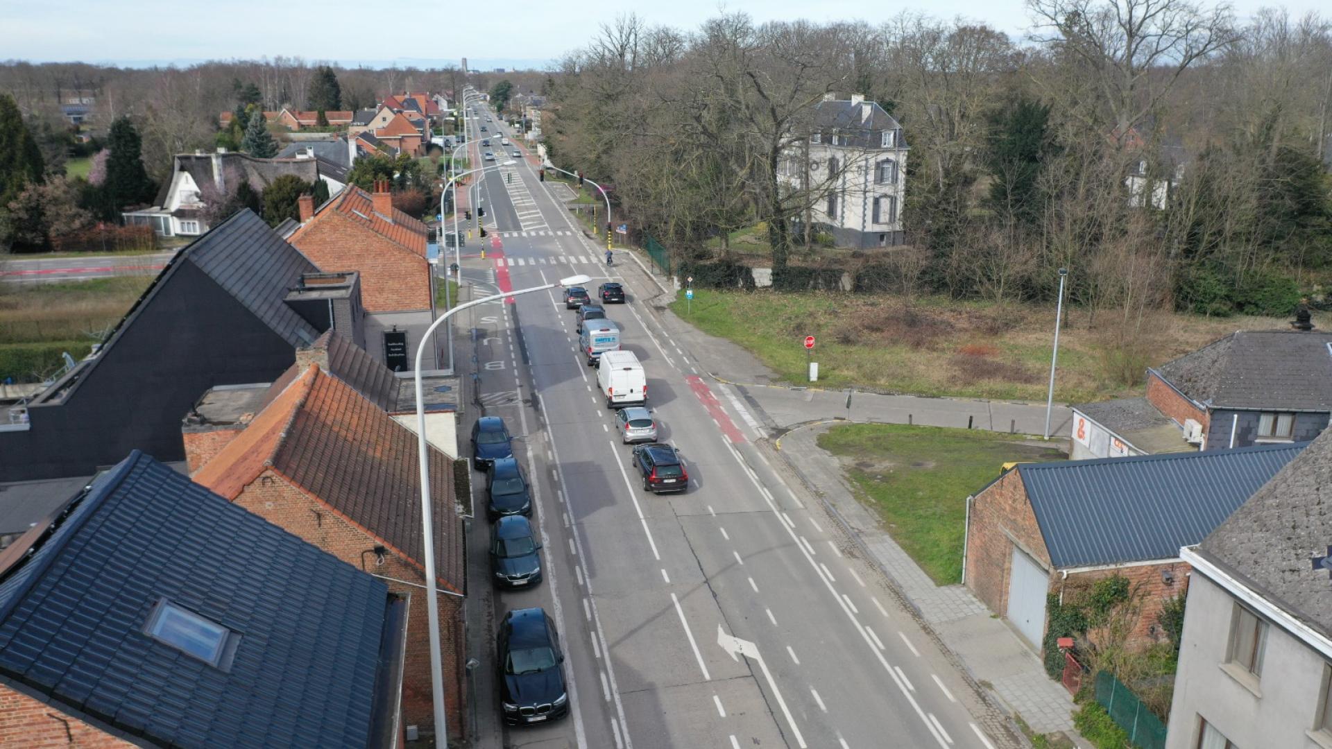Kruispunt Trianonlaan (N267) met Leuvensesteenweg (N26) sinds 2017