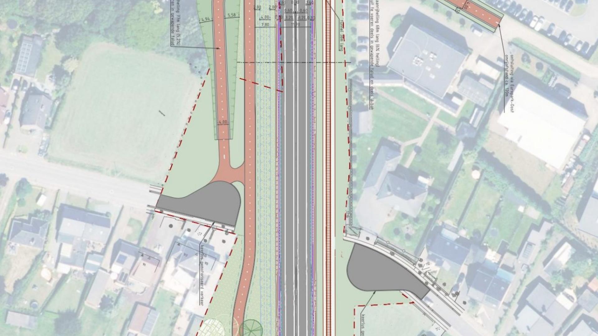 oostelijke tangent - fietstunnel Damstraat