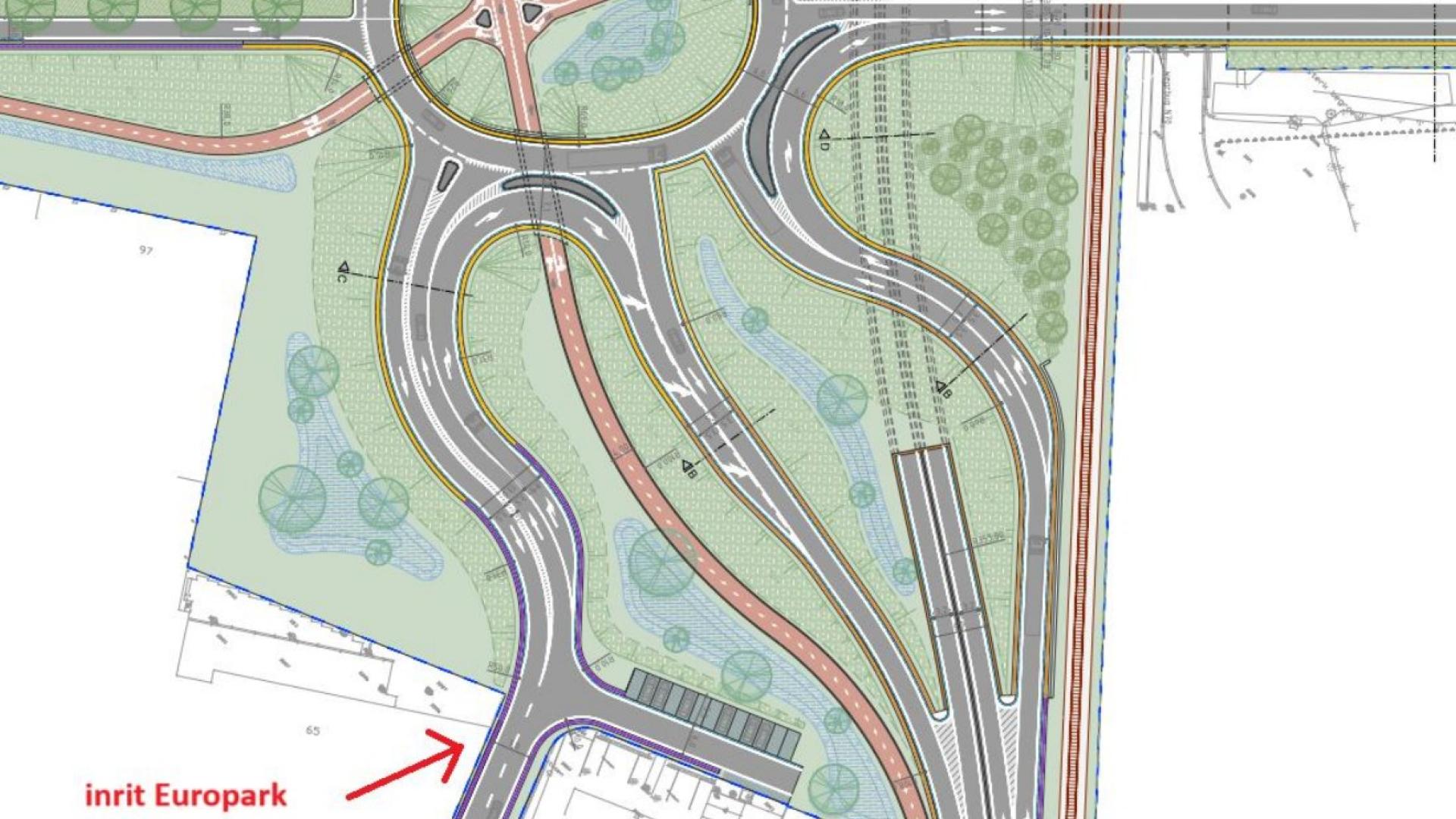 oostelijke tangent - toerit europark zuid