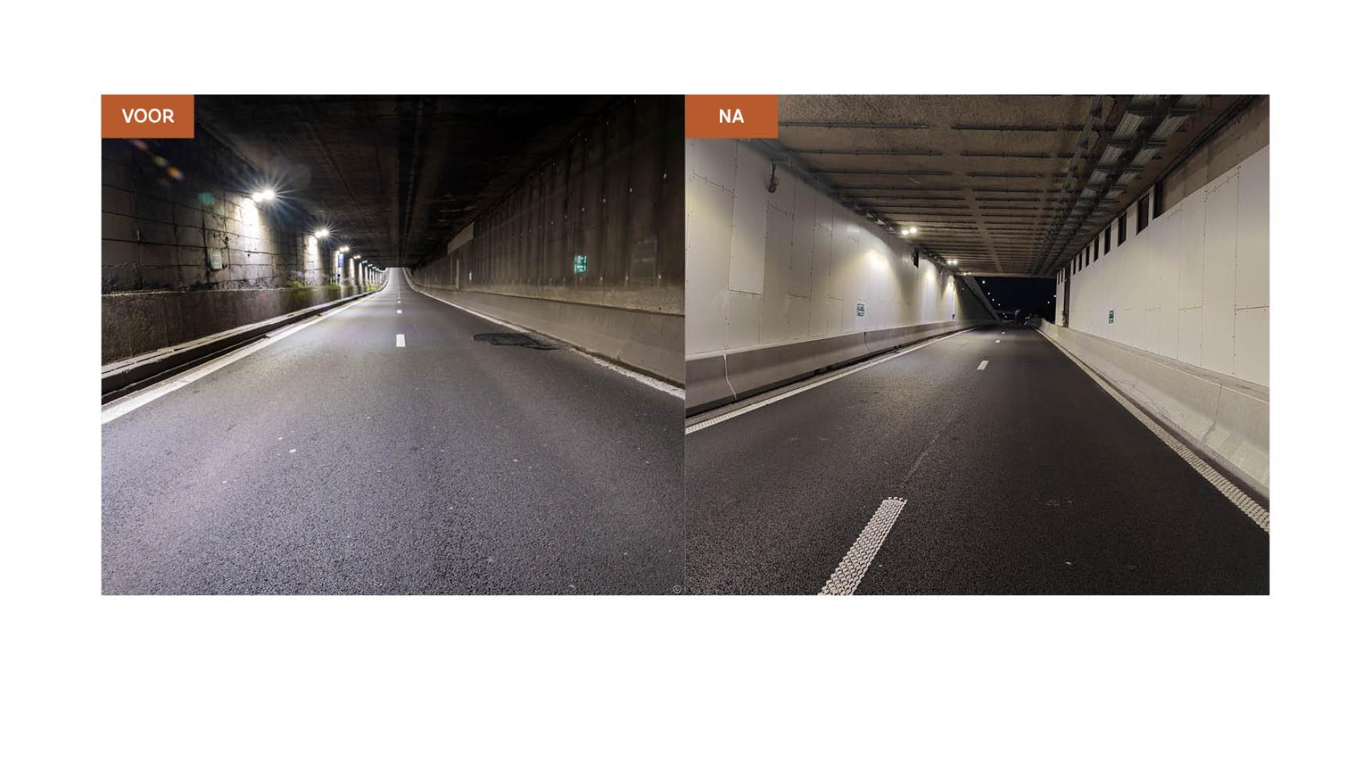 Tunnel voor en na
