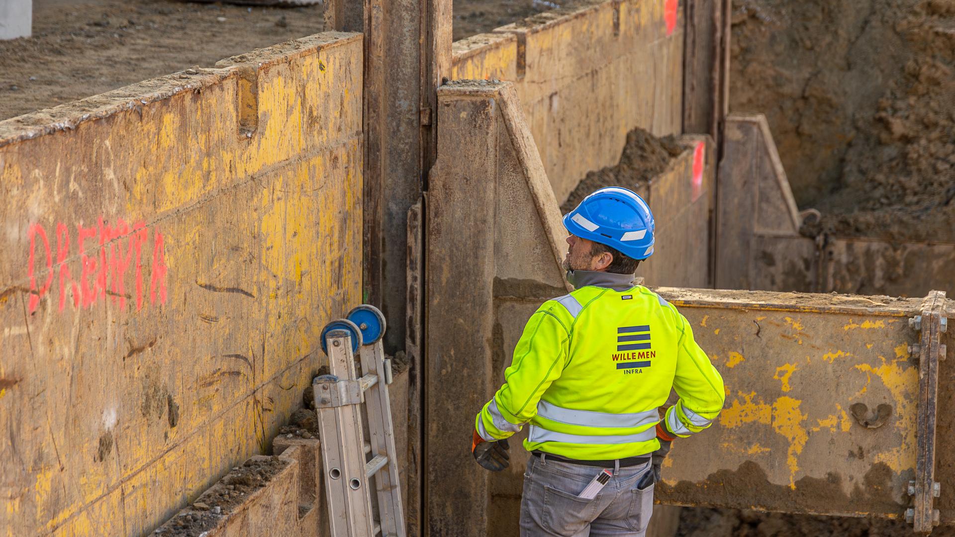 rioleringswerken werfbezoek