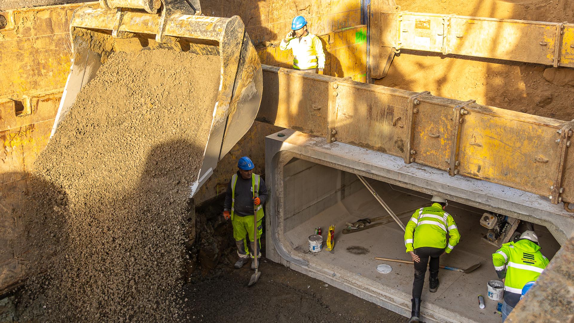 rioleringswerken werfbezoek