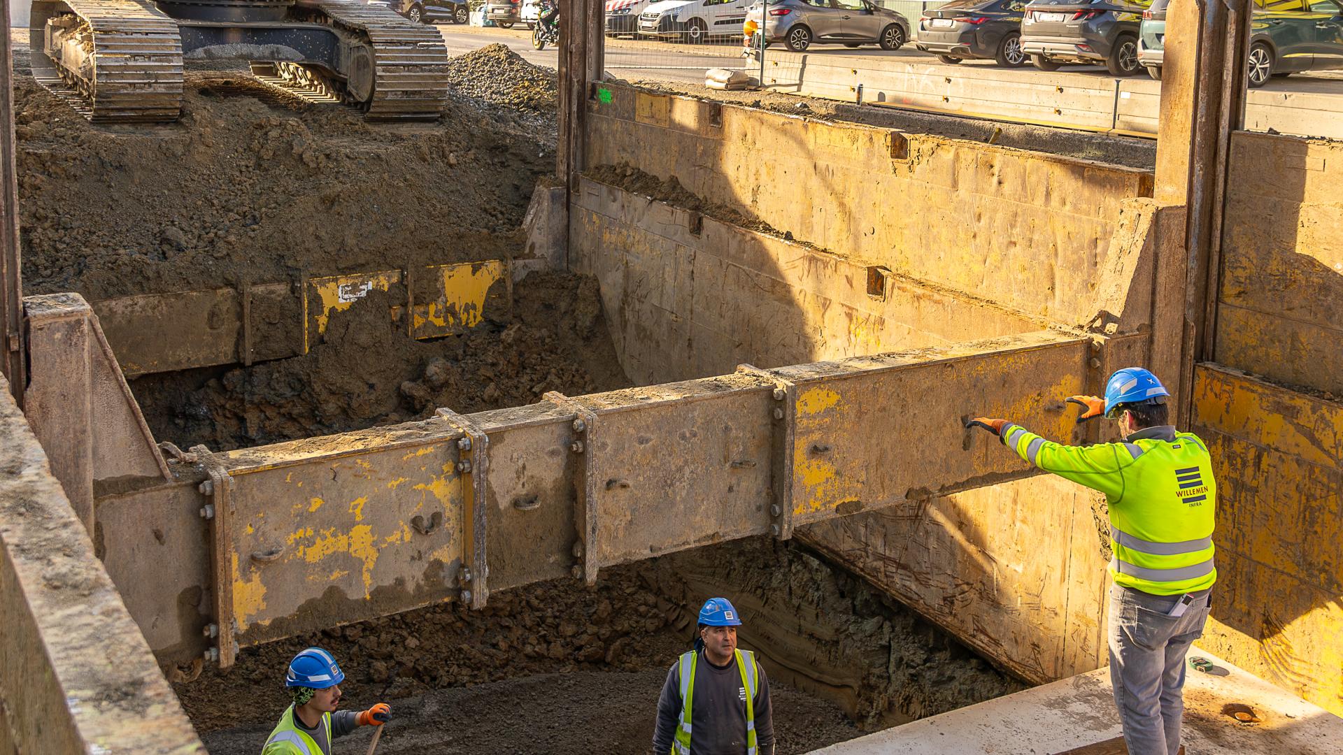 rioleringswerken werfbezoek