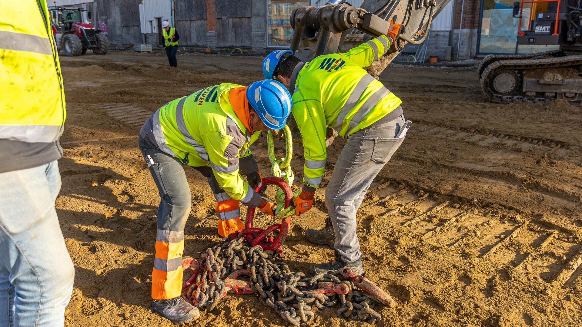 rioleringswerken werfbezoek