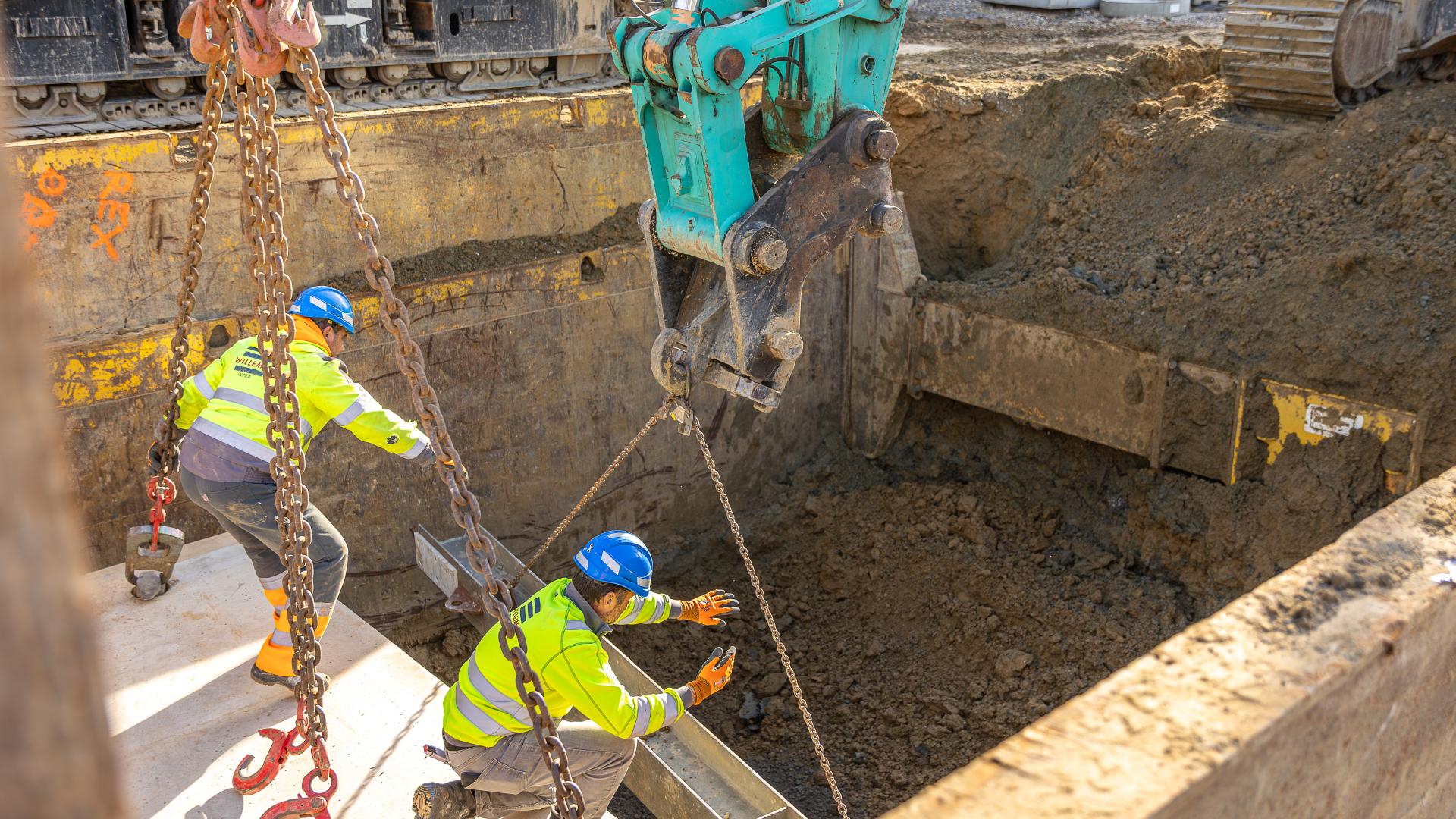 rioleringswerken werfbezoek